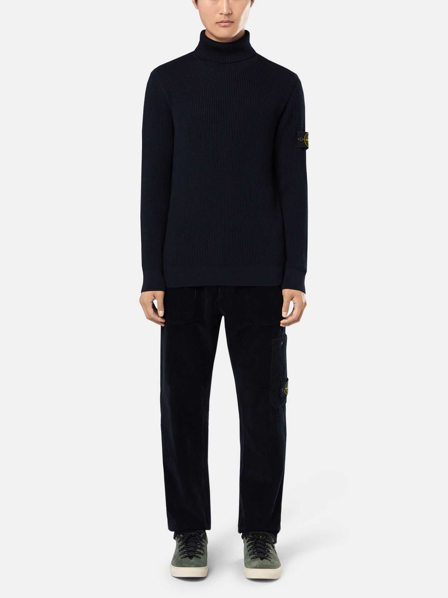 STONE ISLAND - Gerippter Rollkragenpullover für Herren