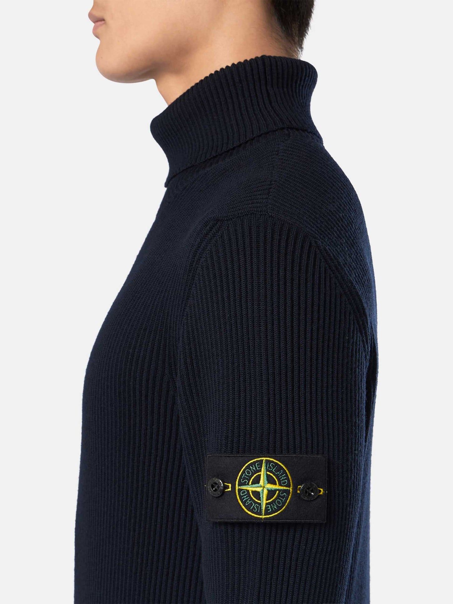 STONE ISLAND - Gerippter Rollkragenpullover für Herren
