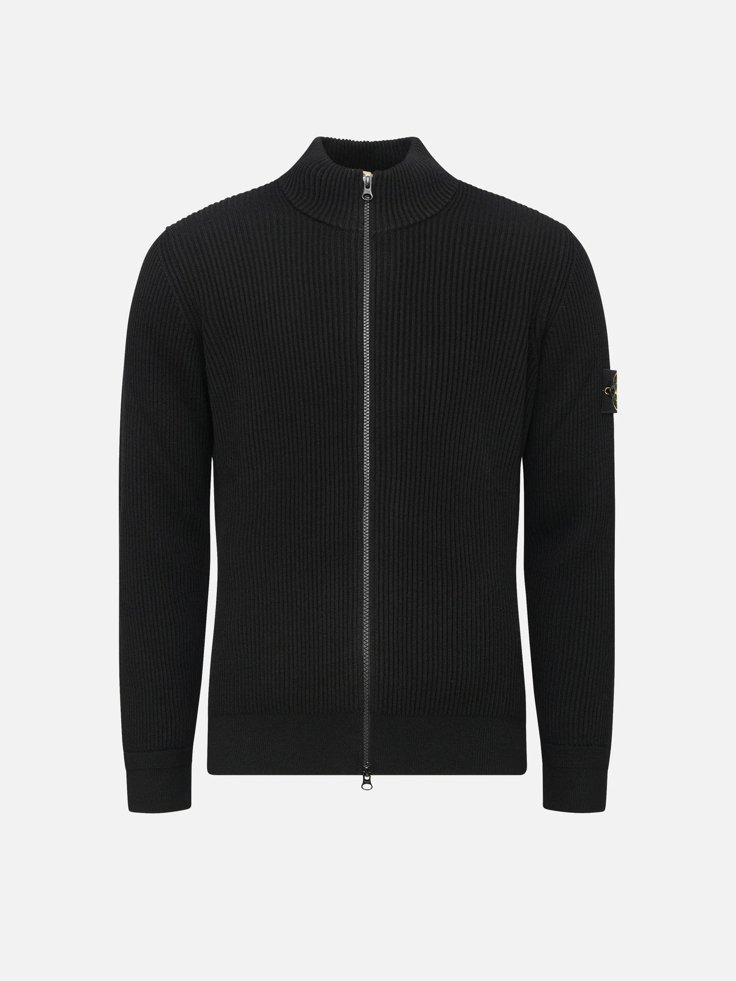 STONE ISLAND - Strickjacke aus gerippter Wolle für Herren