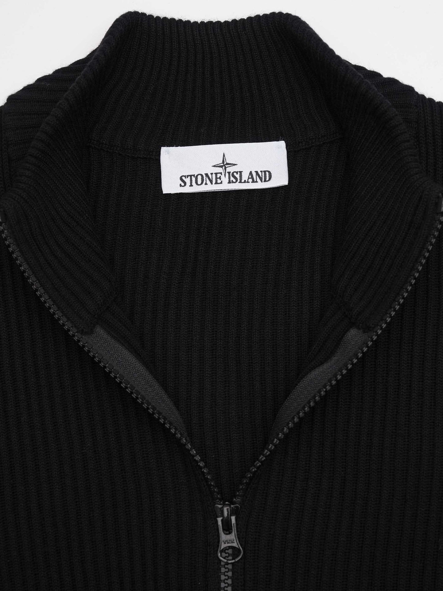 STONE ISLAND - Strickjacke aus gerippter Wolle für Herren