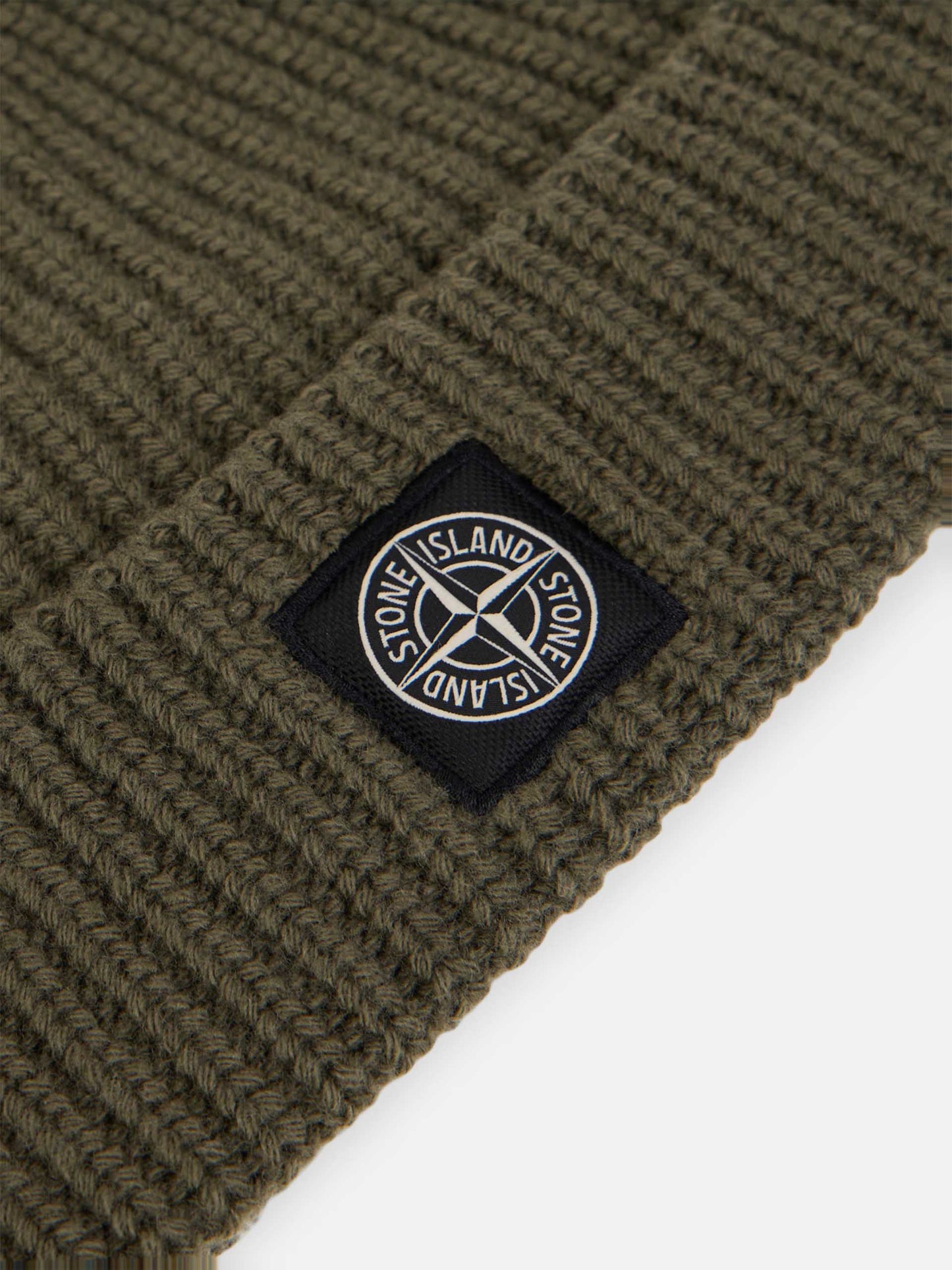 STONE ISLAND - Mütze mit Logo-Patch für Herren in Militärgrün - Military green