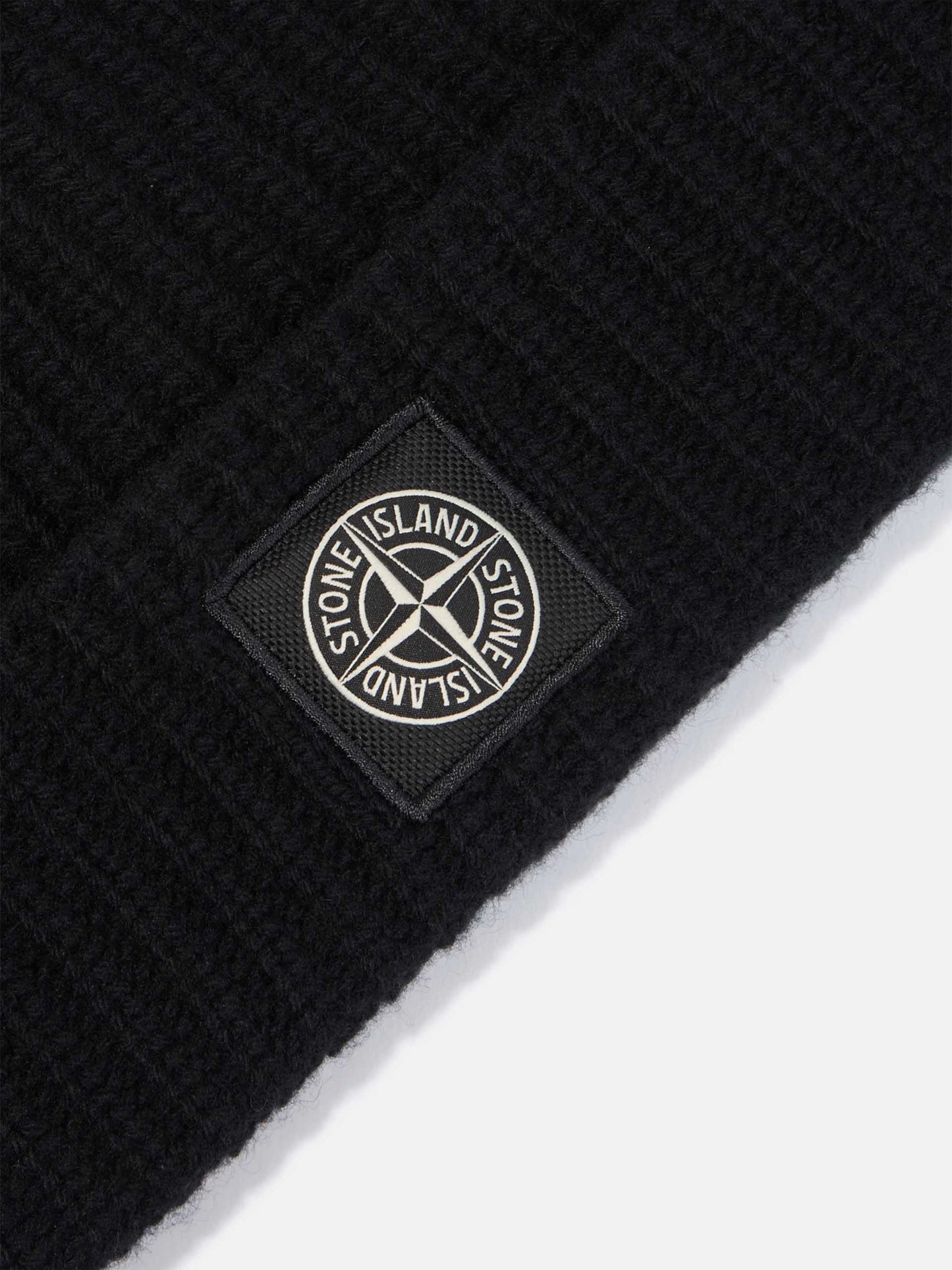 STONE ISLAND - Mütze mit Logo-Patch für Herren in Schwarz - Black