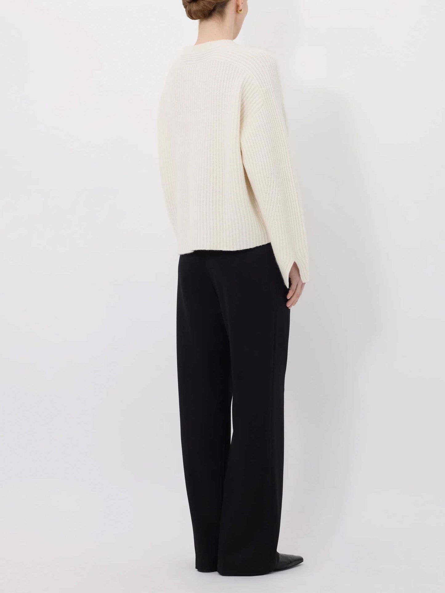 LOULOU DE SAISON - Axel Pullover aus Kaschmir für Damen in Cremeweiß - Cream white