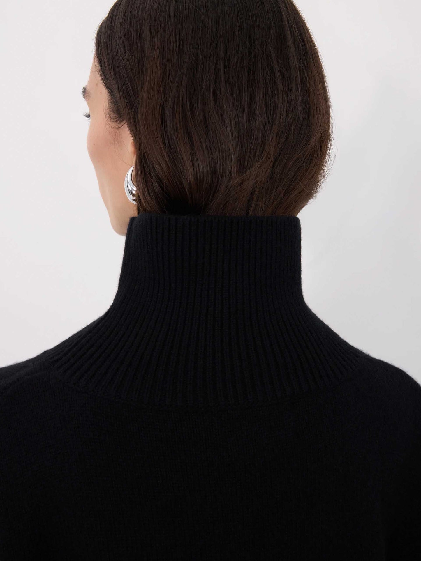 LOULOU DE SAISON - Luke Pullover mit Stehkragen für Damen in Schwarz - Black