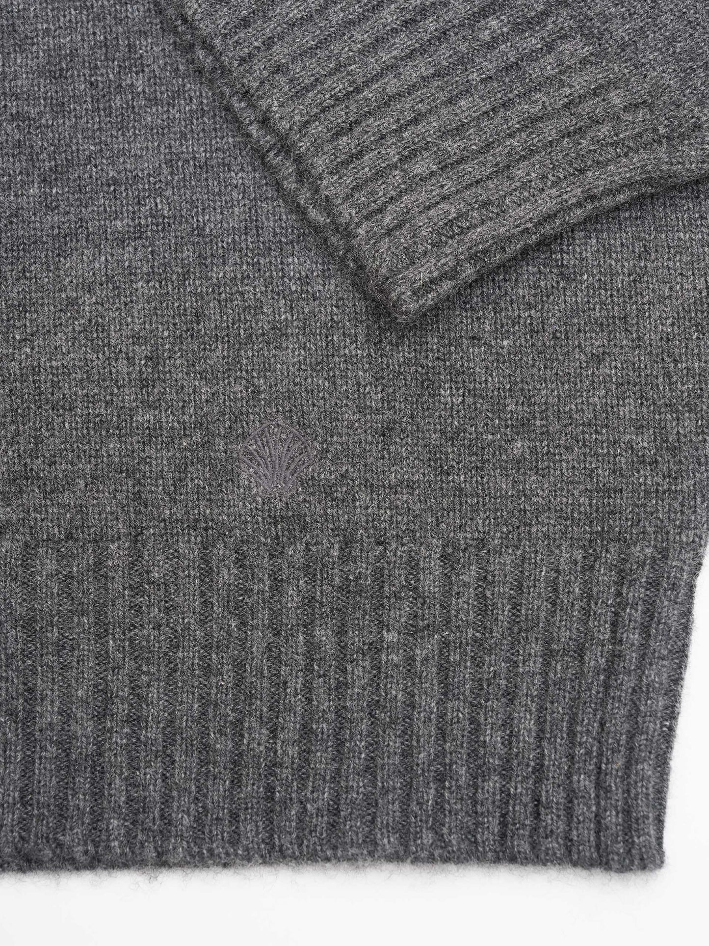 LOULOU DE SAISON - Homere Polo-Pullover für Damen in Anthrazit Grau - Anthracite grey
