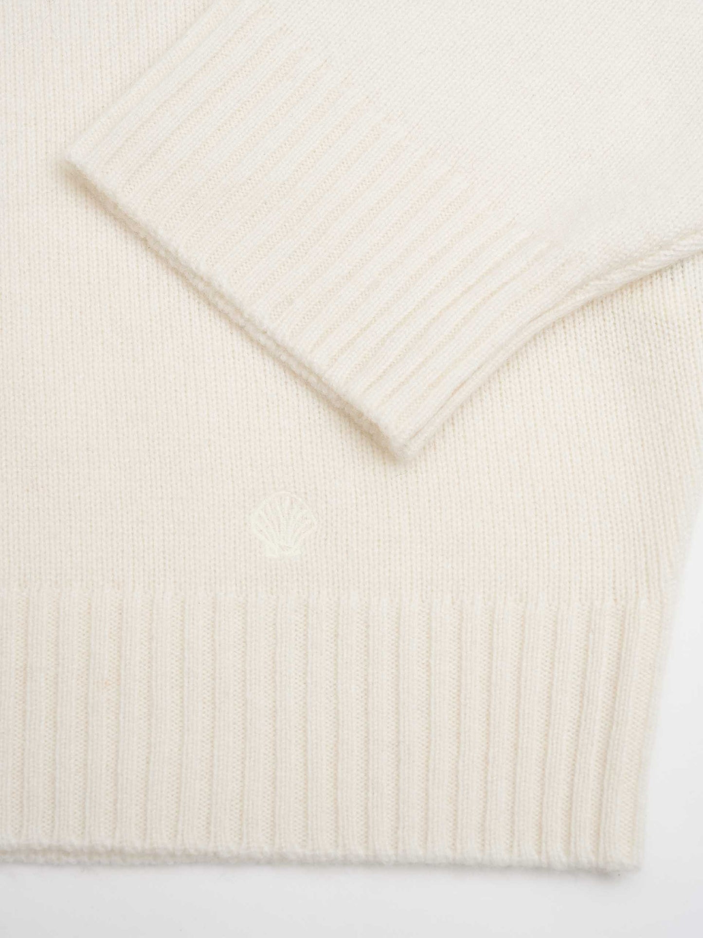 LOULOU DE SAISON - Homere Polo-Pullover für Damen in Cremeweiß - Cream white