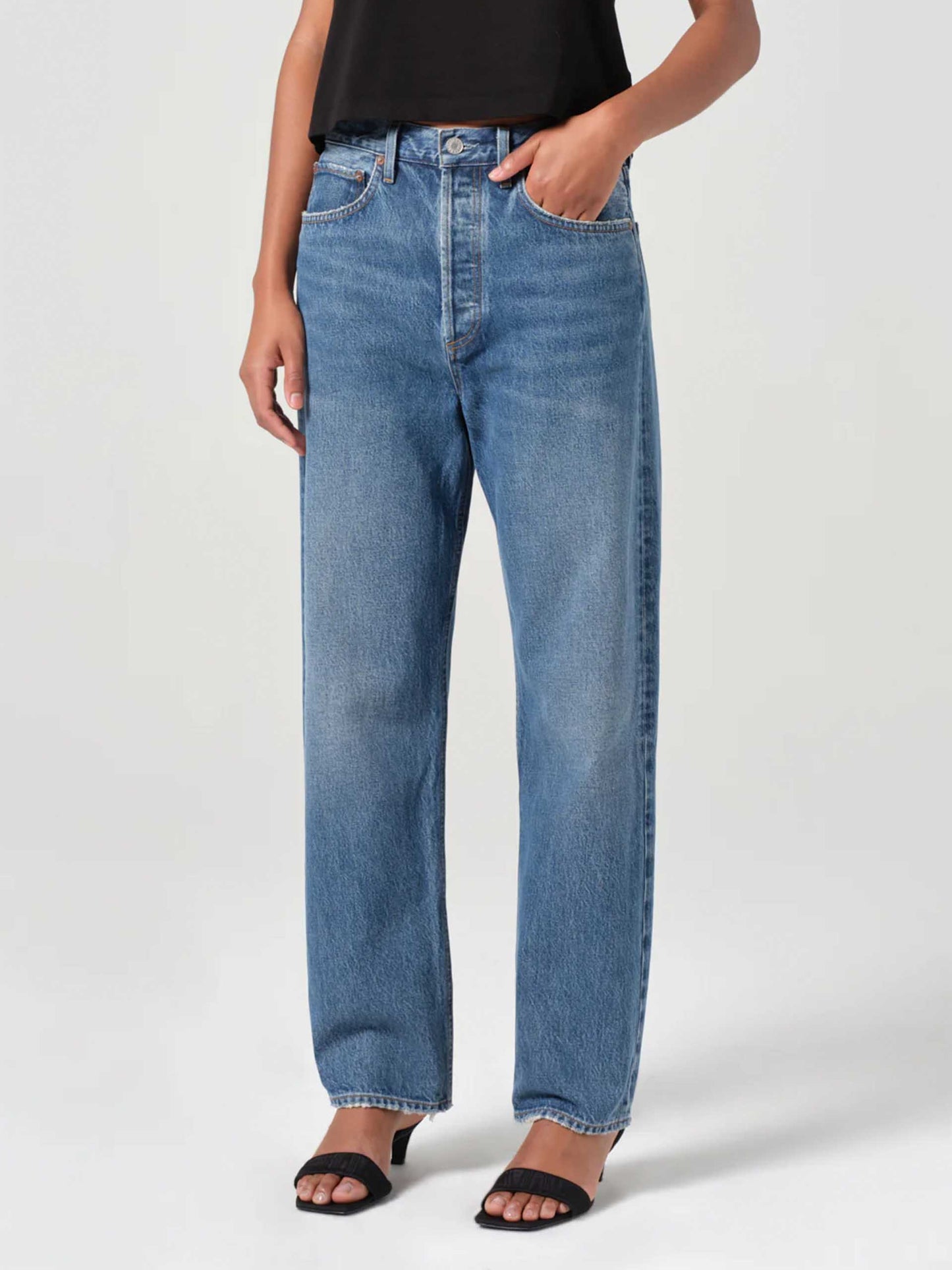 AGOLDE - Mid-Rise Straight Jeans ’90s für Damen