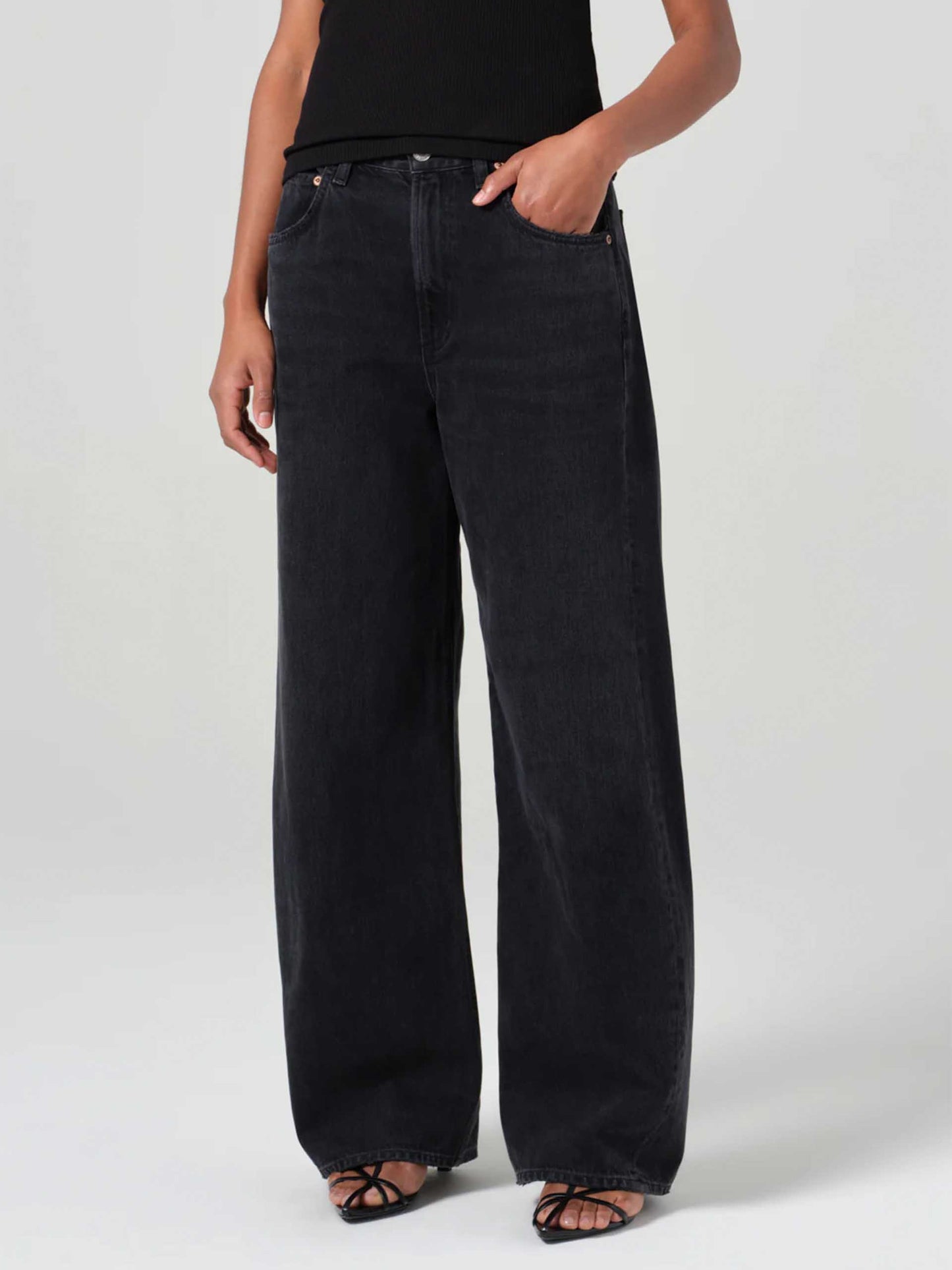 AGOLDE - Jeans Low Curve mit weitem Bein für Damen