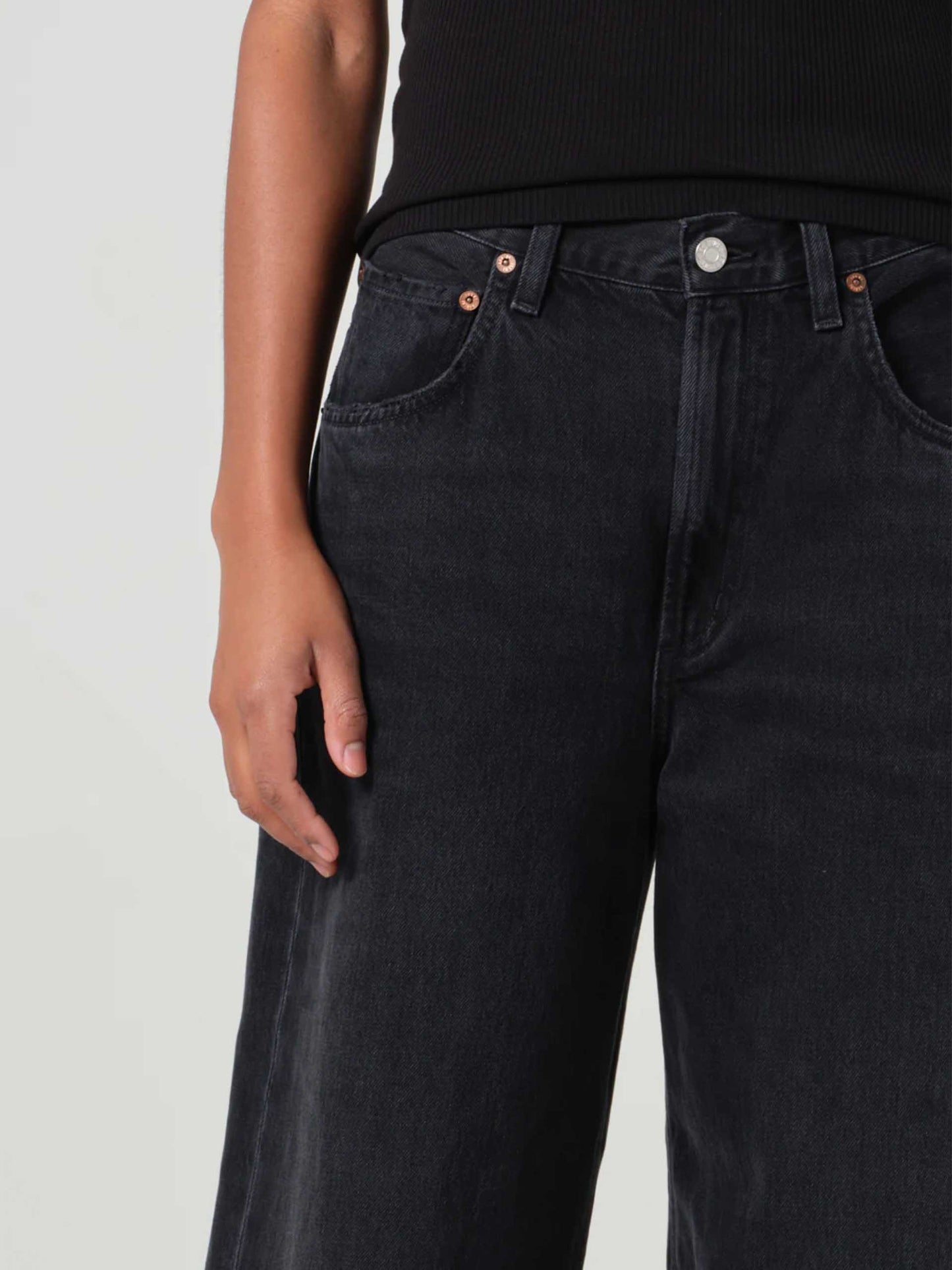 AGOLDE - Jeans Low Curve mit weitem Bein für Damen