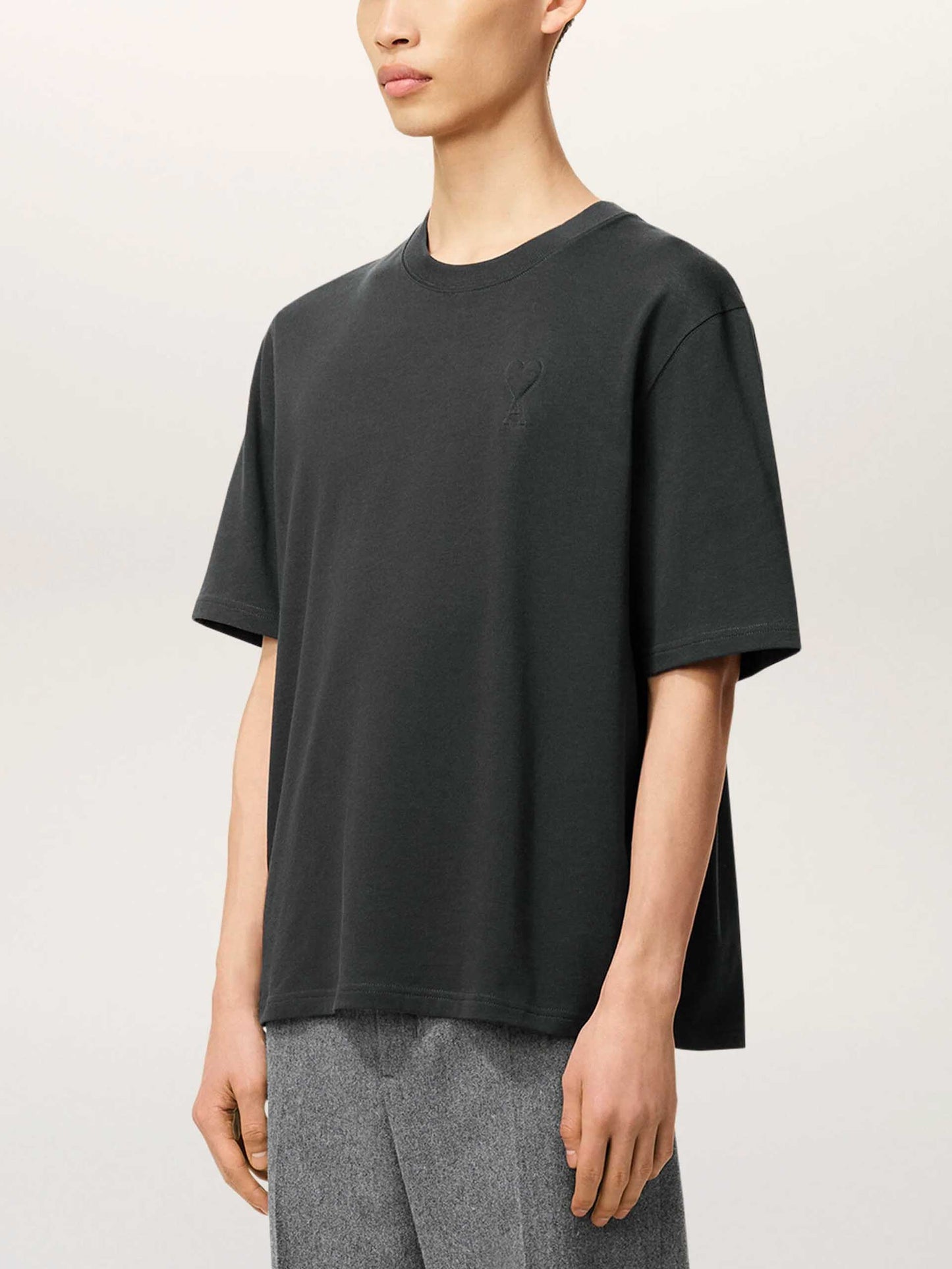 AMI PARIS - Logo-T-Shirt Ami De Coeur im Relaxed-Fit