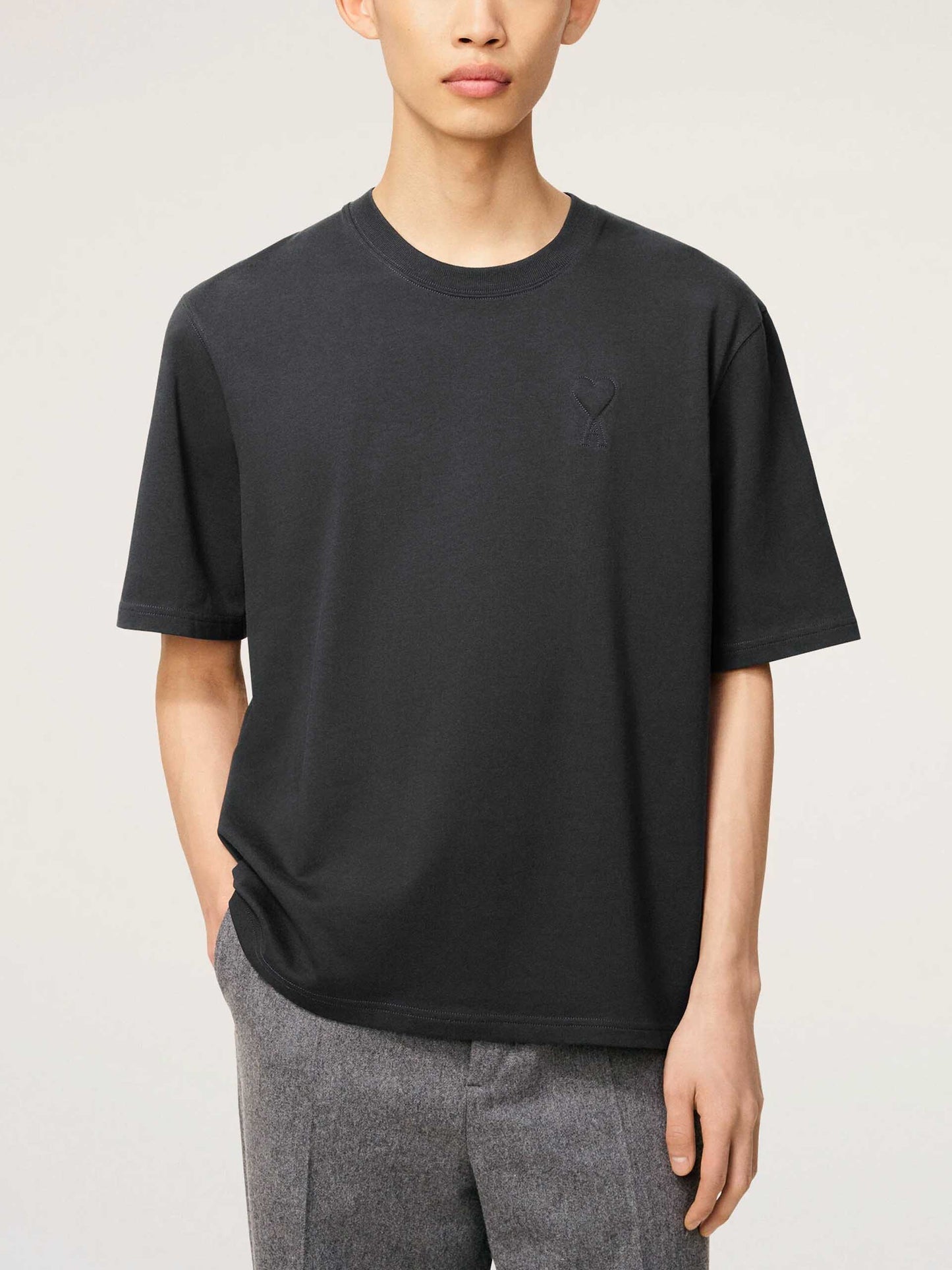AMI PARIS - Logo-T-Shirt Ami De Coeur im Relaxed-Fit