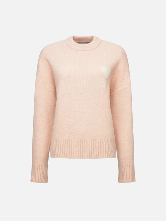 AMI PARIS - Pullover Ami De Coeur aus Alpakastrick