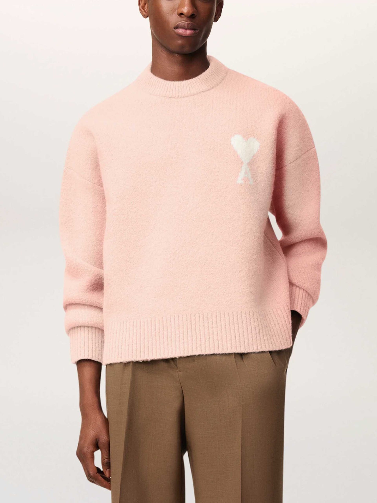 AMI PARIS - Pullover Ami De Coeur aus Alpakastrick