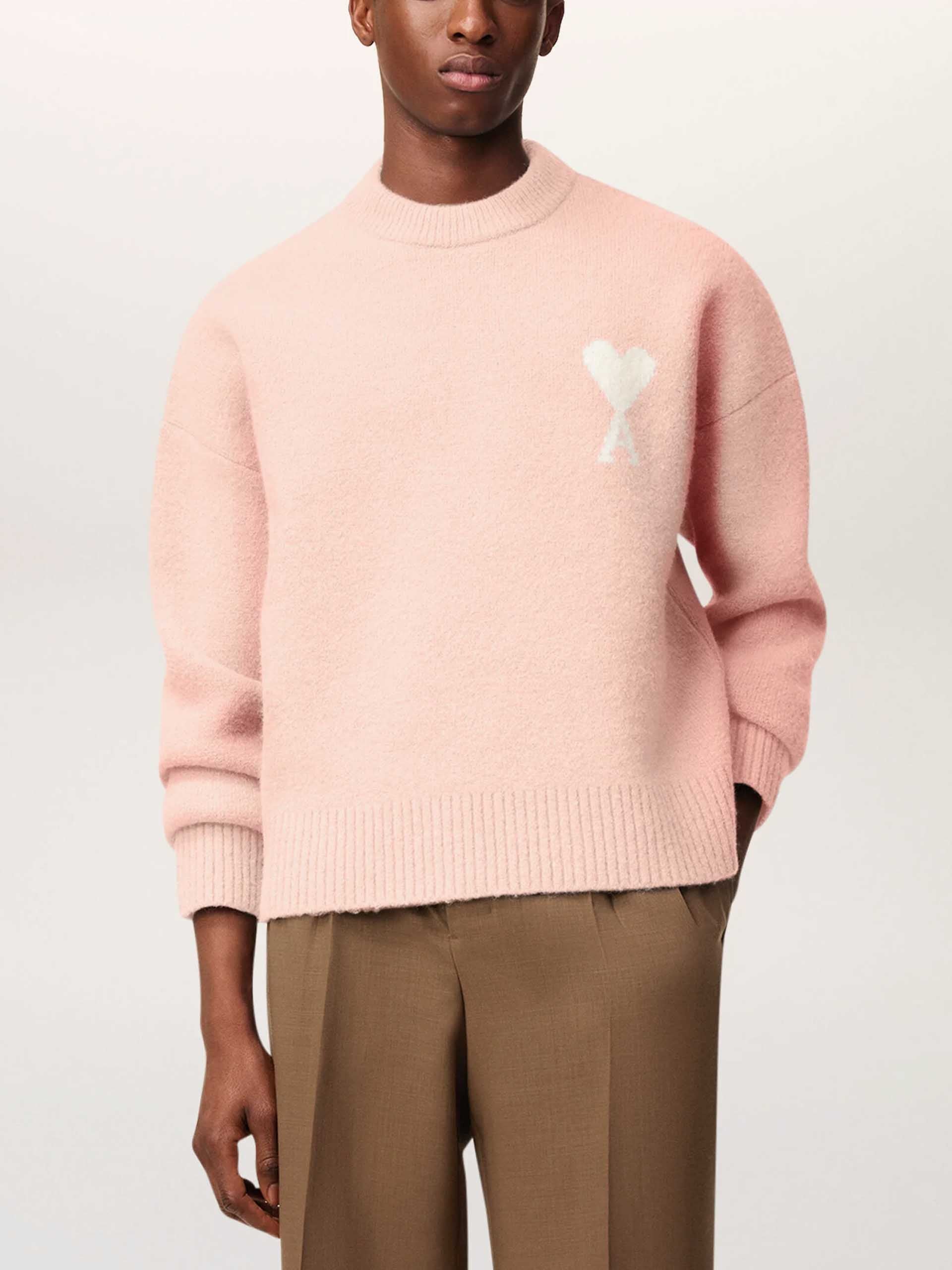 AMI PARIS - Pullover Ami De Coeur aus Alpakastrick