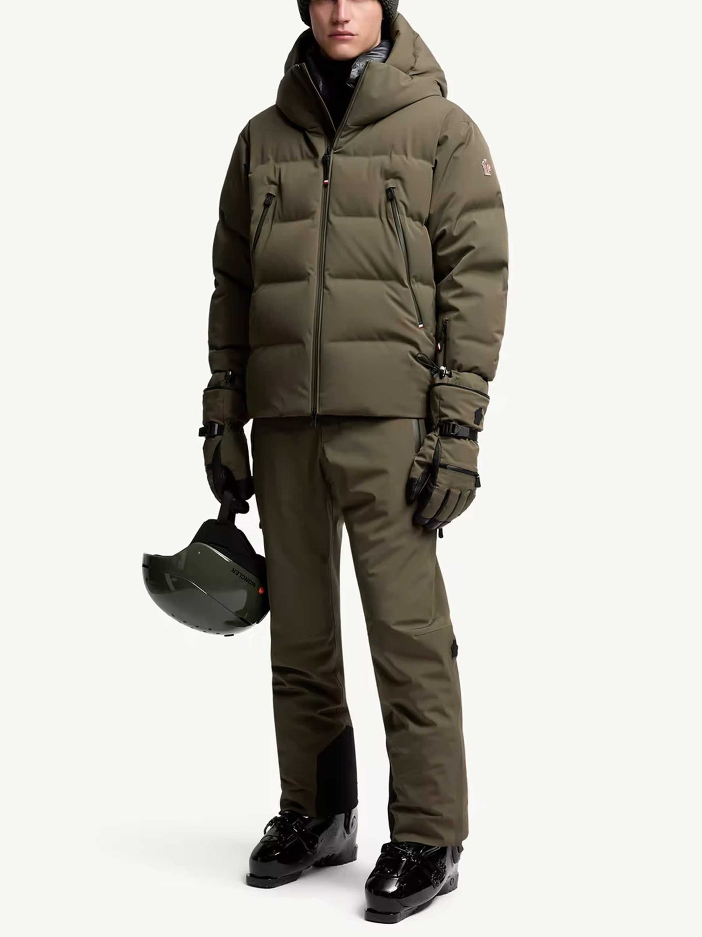 MONCLER GRENOBLE - Fellberg Daunen-Skijacke für Herren in Olivgrün - Olive green