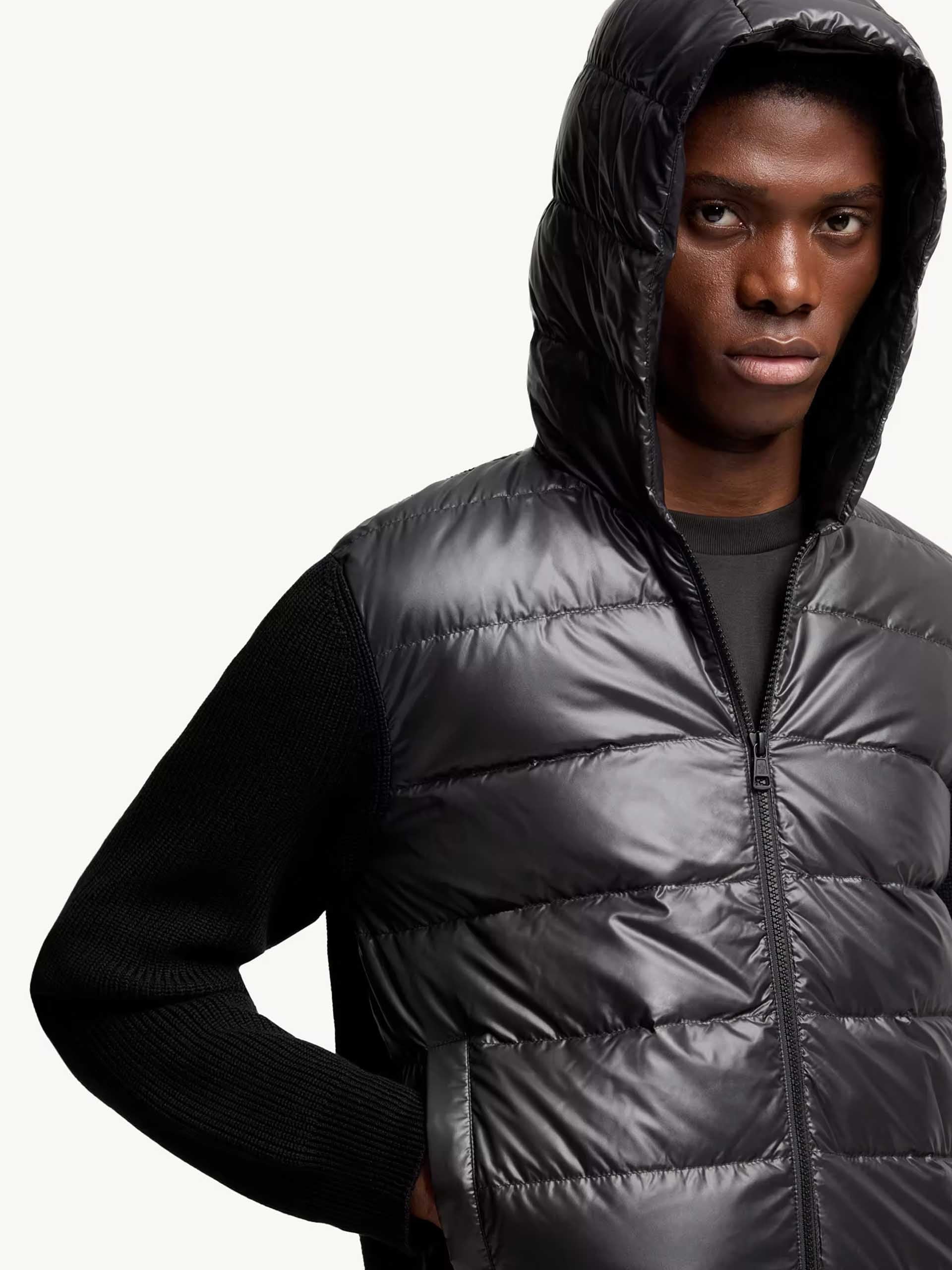 MONCLER - Daunen-Strickjacke mit Kapuze für Herren