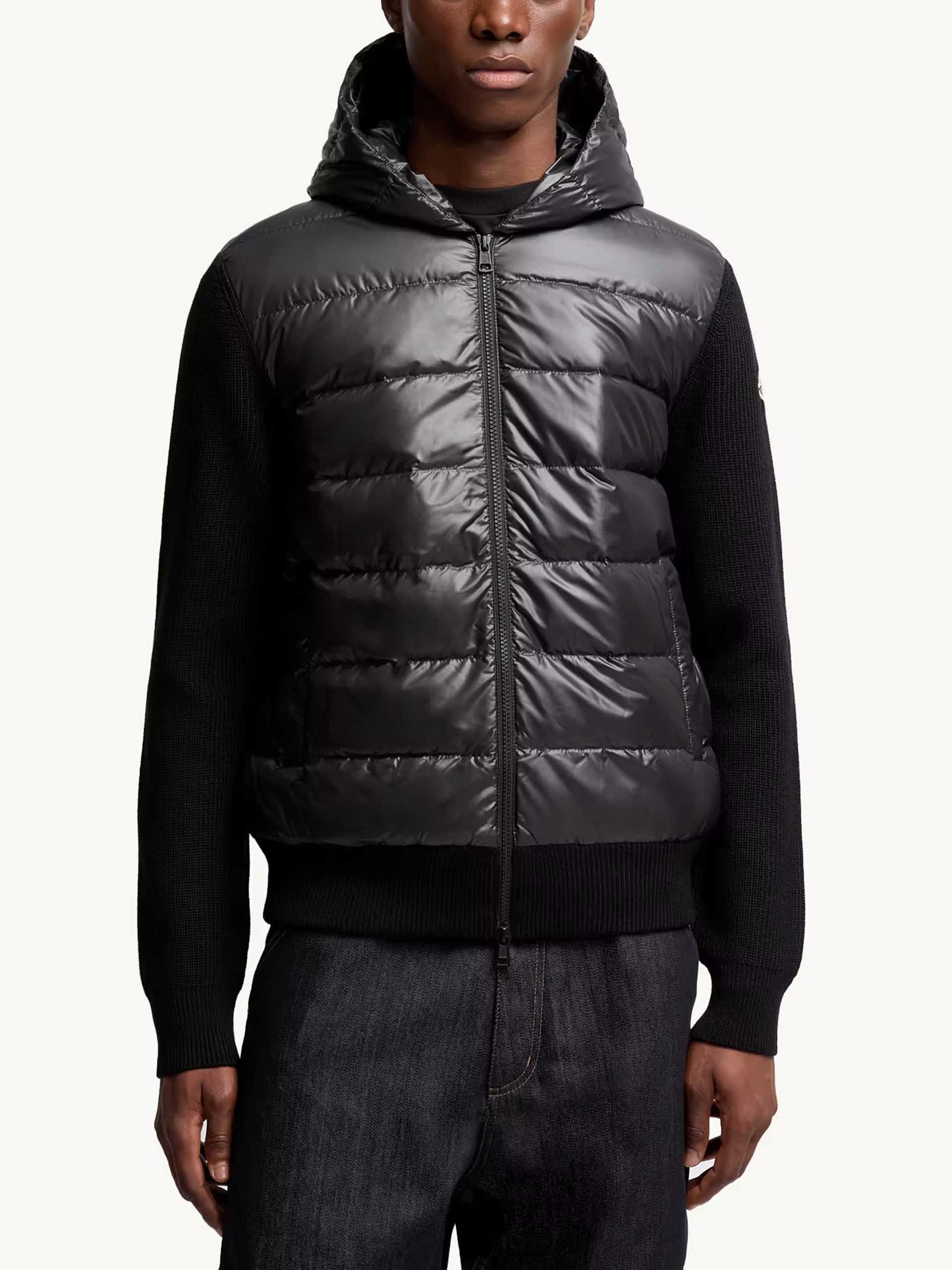 MONCLER - Daunen-Strickjacke mit Kapuze für Herren