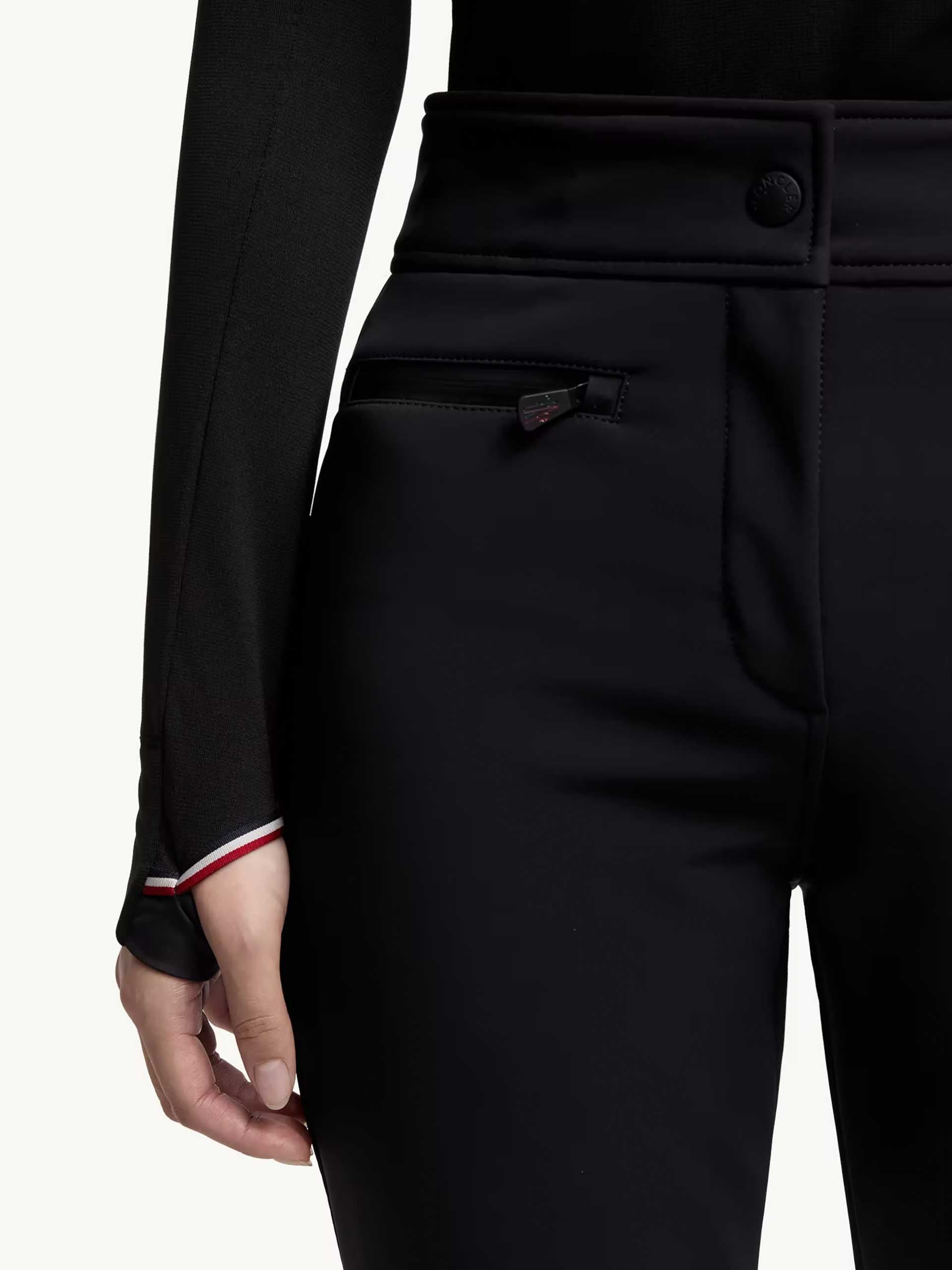 MONCLER GRENOBLE - Skihose aus Stretch-Popeline für Damen in Schwarz - Black