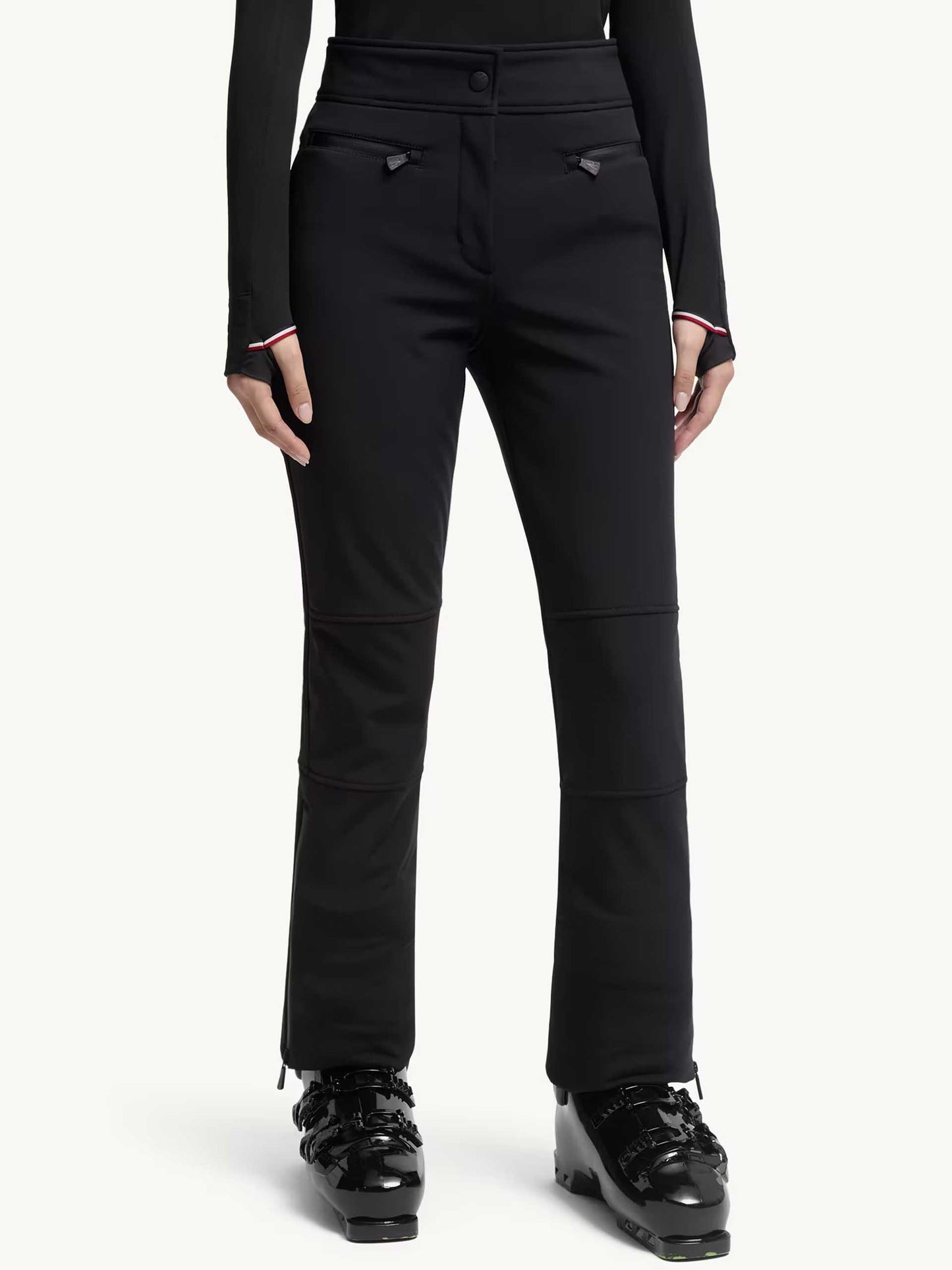 MONCLER GRENOBLE - Skihose aus Stretch-Popeline für Damen in Schwarz - Black