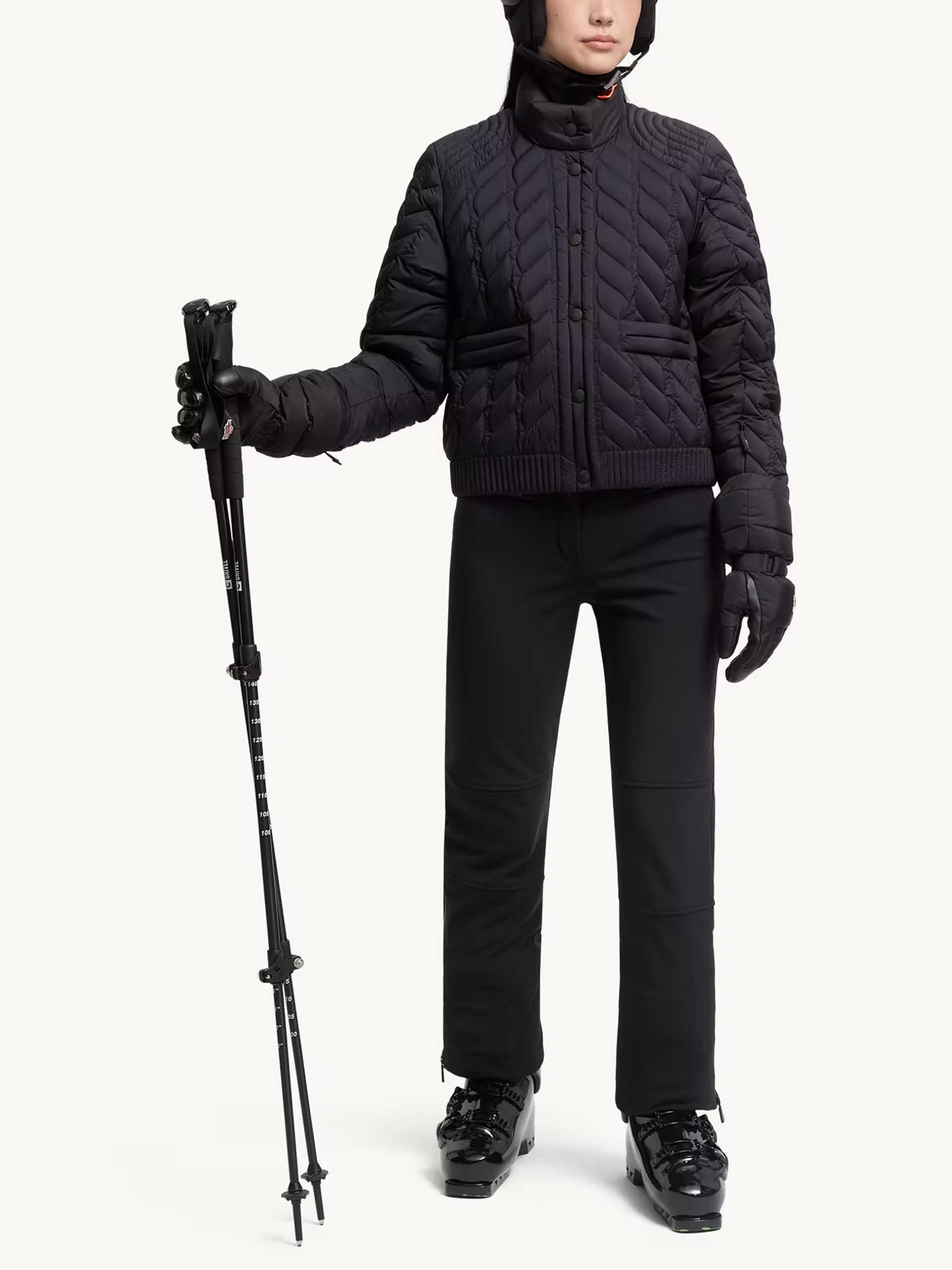 MONCLER GRENOBLE - Skihose aus Stretch-Popeline für Damen in Schwarz - Black