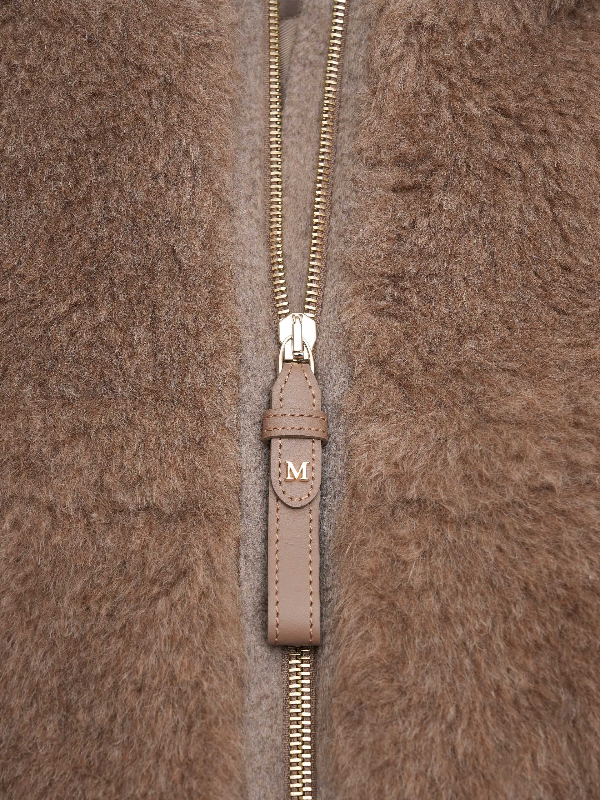 MAX MARA - Petal Teddy-Cape mit Kapuze für Damen