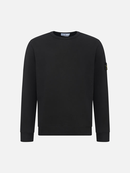 STONE ISLAND - Sweatshirt mit Logo-Patch für Herren in Schwarz - Black
