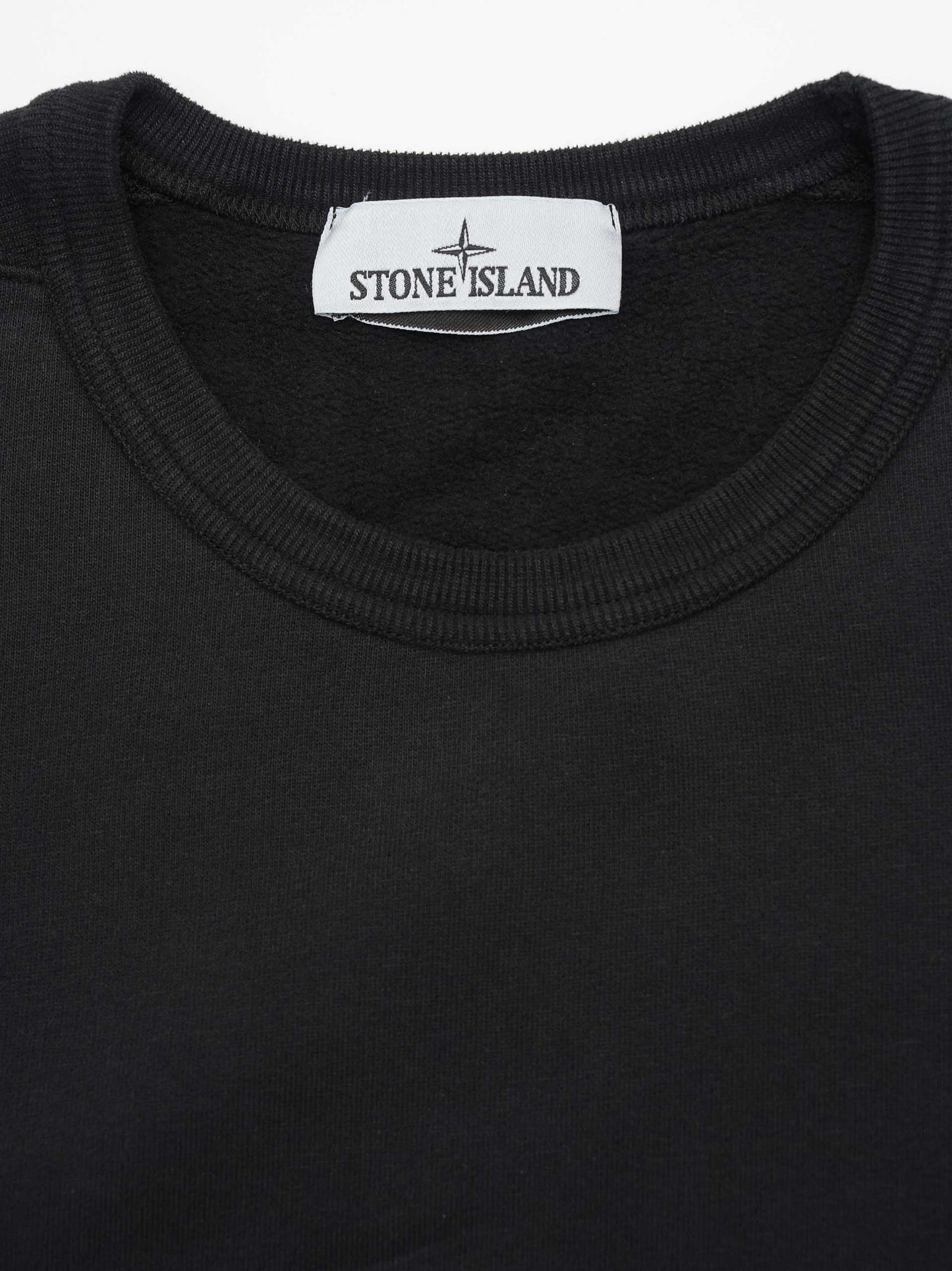 STONE ISLAND - Sweatshirt mit Logo-Patch für Herren in Schwarz - Black