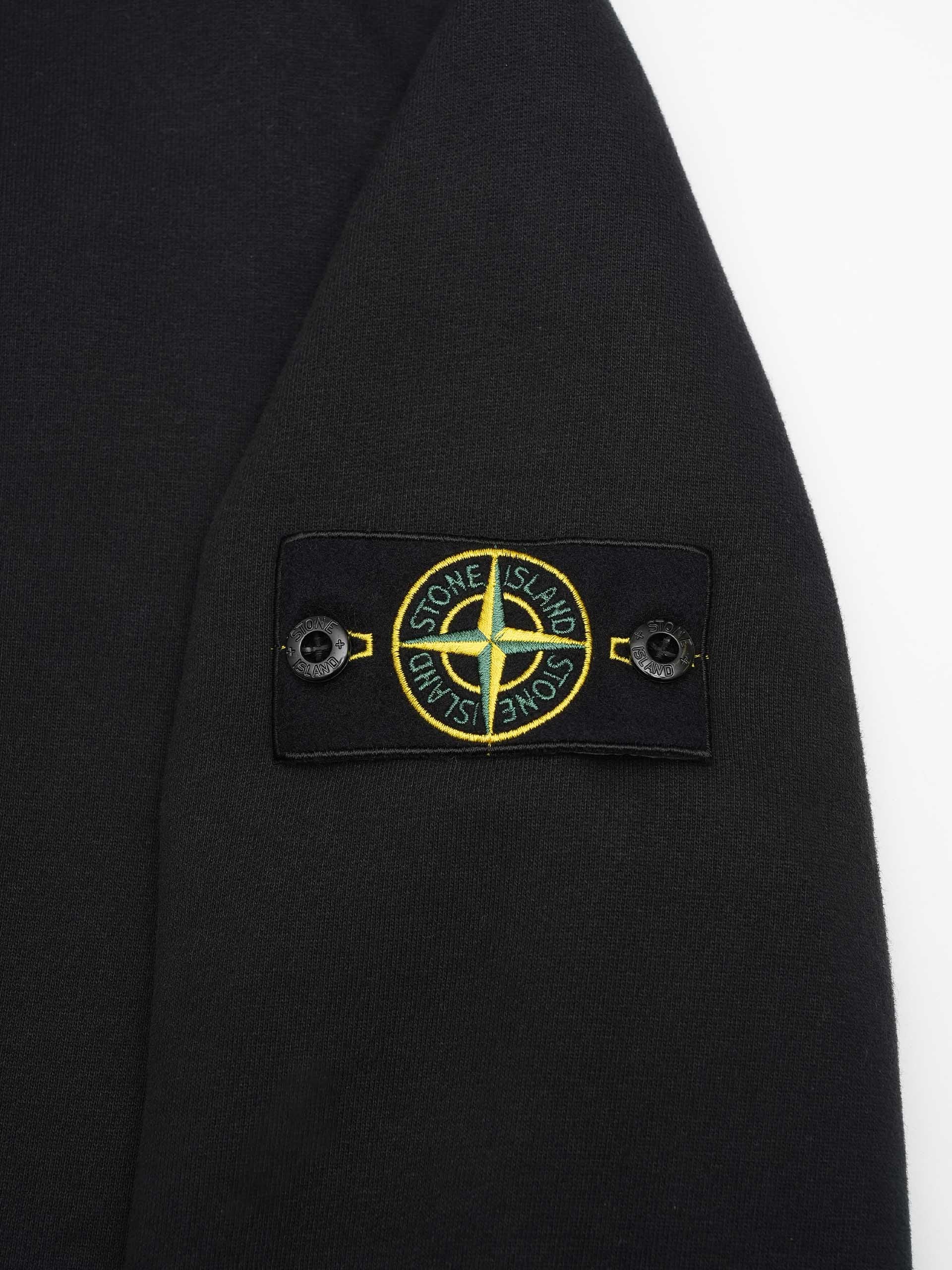 STONE ISLAND - Sweatshirt mit Logo-Patch für Herren in Schwarz - Black