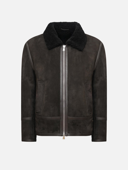 DONDUP - Shearling-Jacke aus Veloursleder für Herren