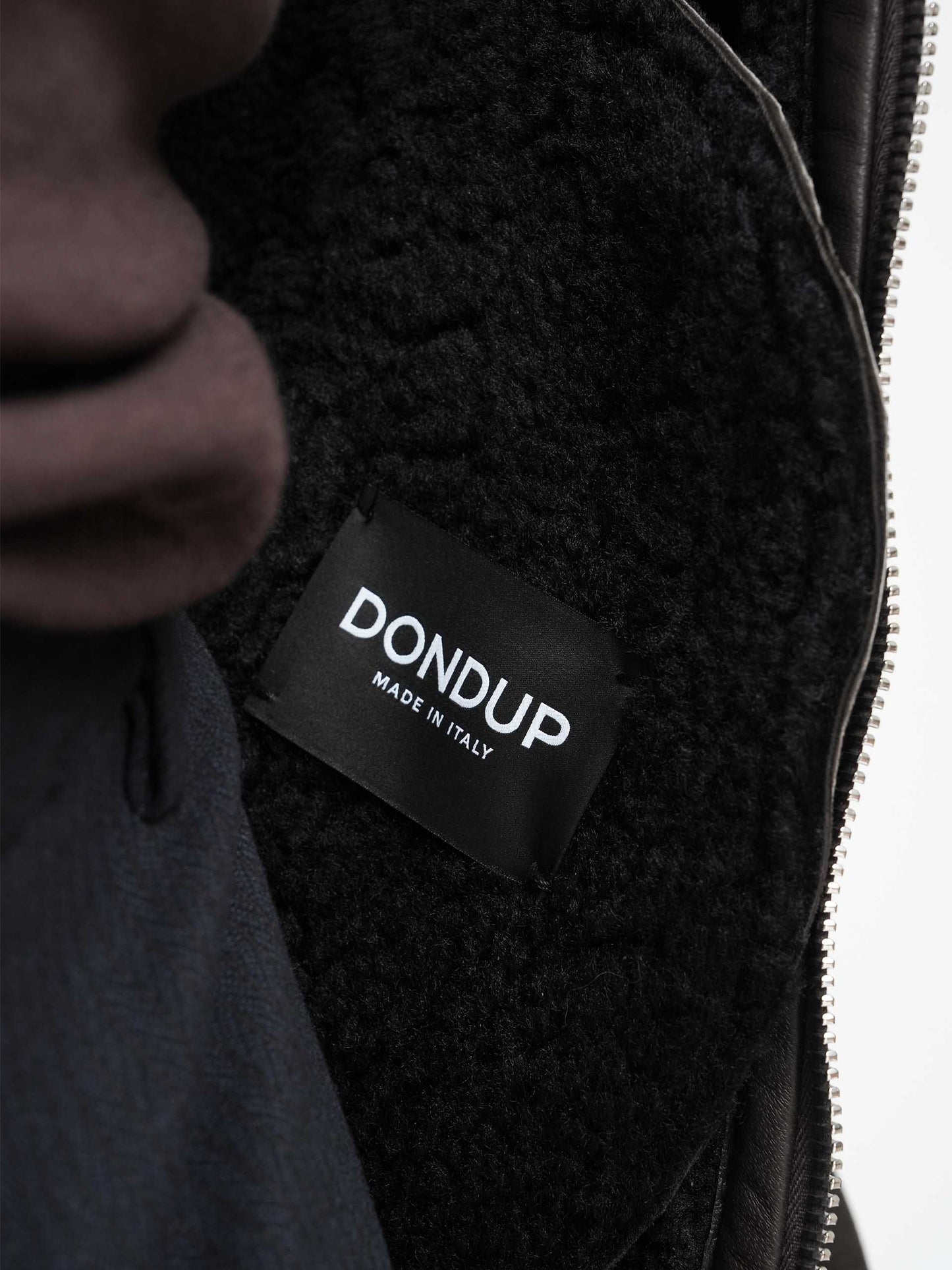 DONDUP - Shearling-Jacke aus Veloursleder für Herren