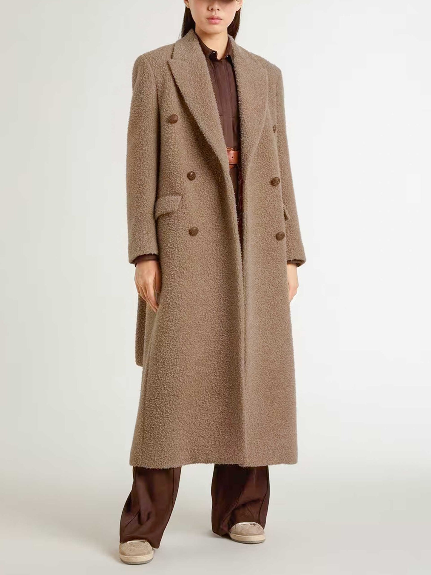 GOLDEN GOOSE - Zweireihiger Wollmantel für Damen