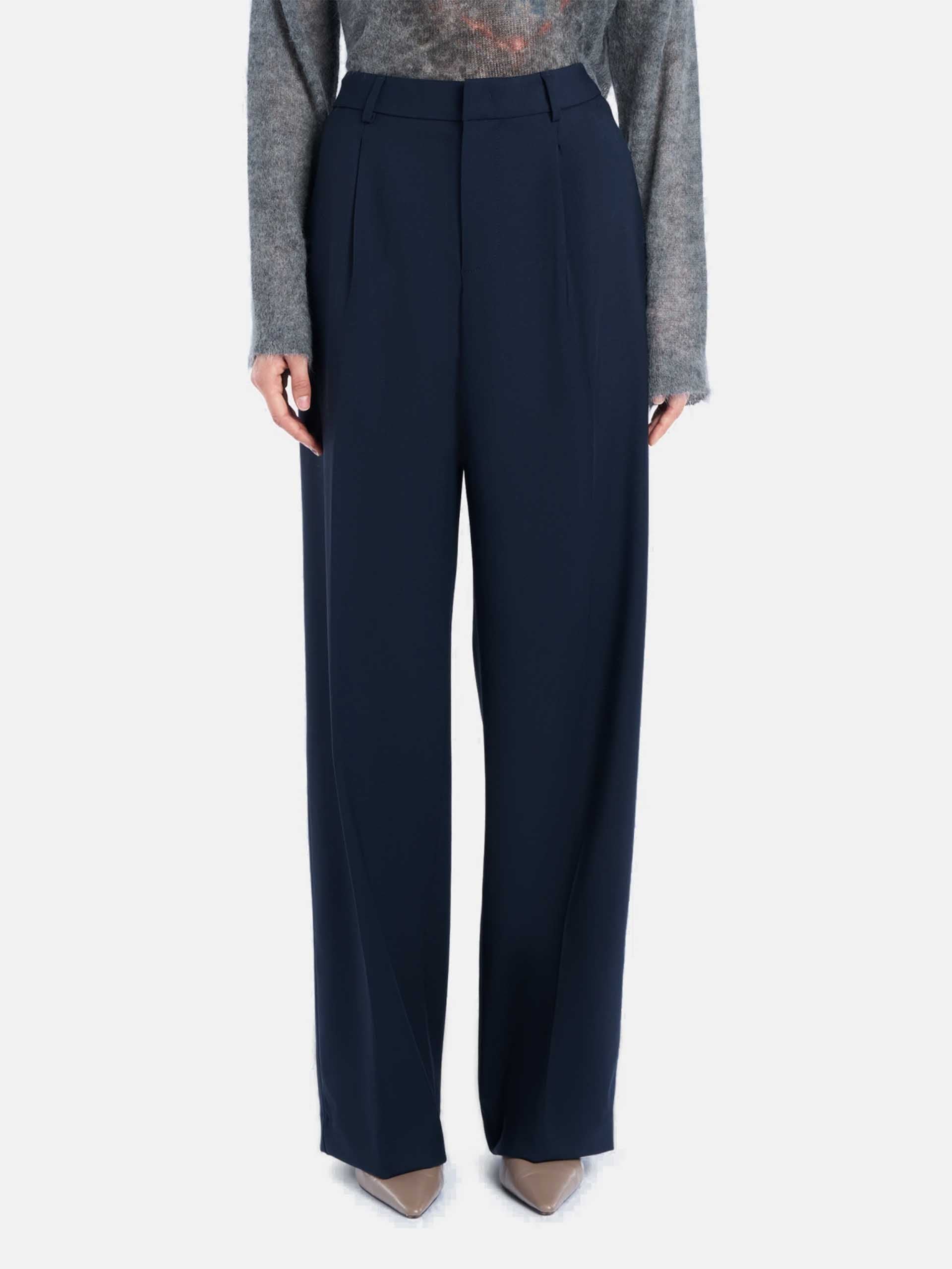 DONDUP - Hose Lia aus Wollgabardine für Damen