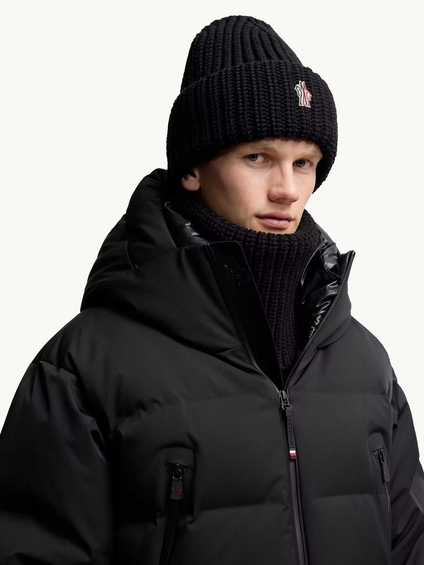 MONCLER GRENOBLE - Mütze aus Wolle mit Logo