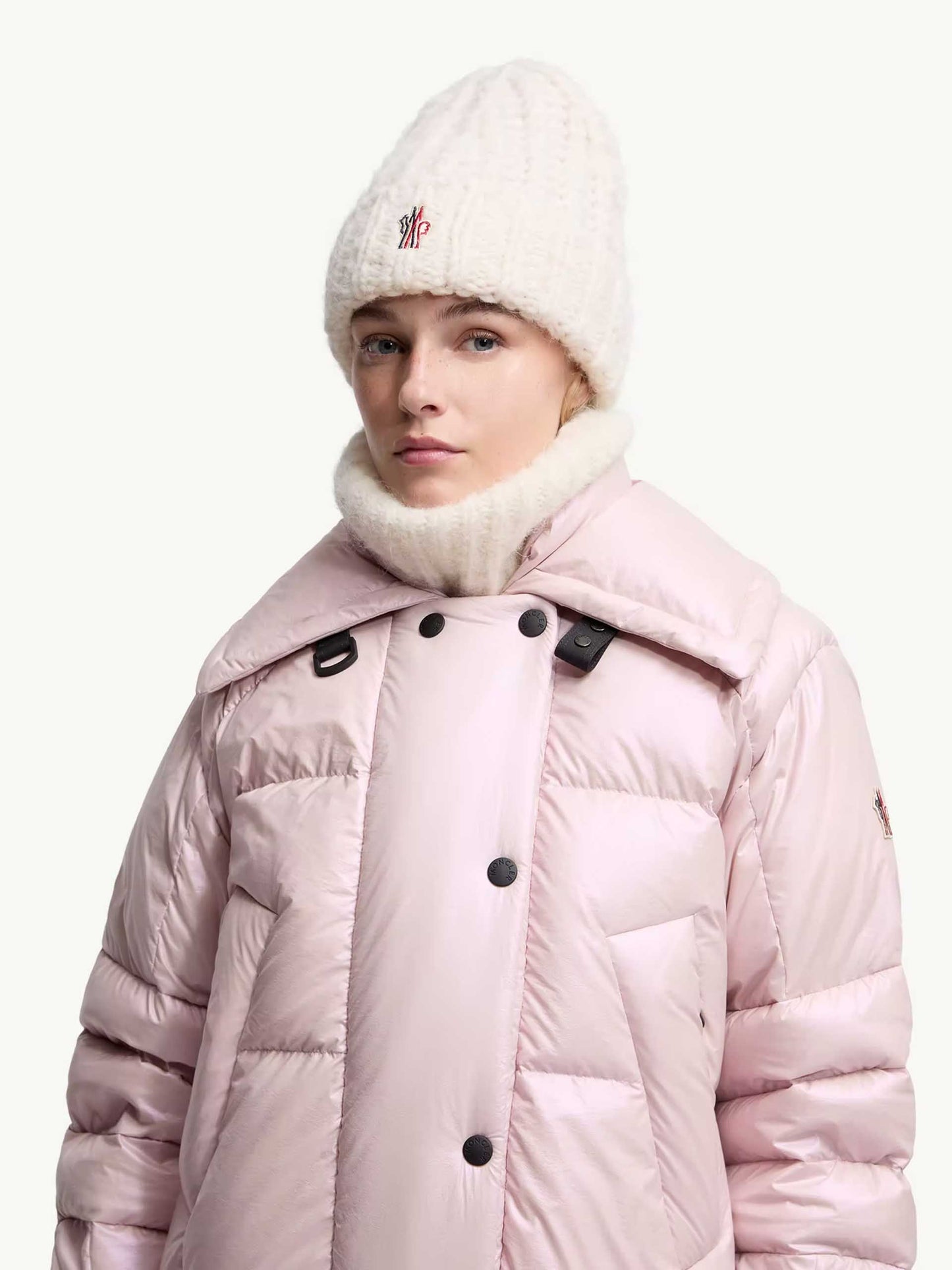 MONCLER GRENOBLE - Mütze aus Alpaka-Mischung für Damen in Cremeweiß - Cream white