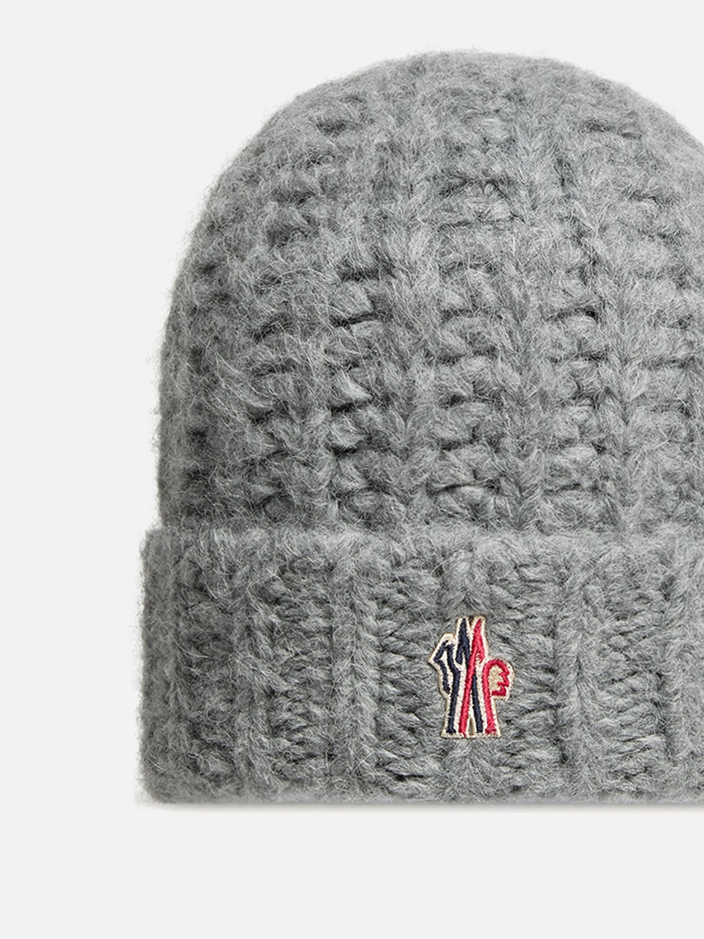 MONCLER GRENOBLE - Mütze aus Alpaka-Mischung für Damen in Grau - Grey