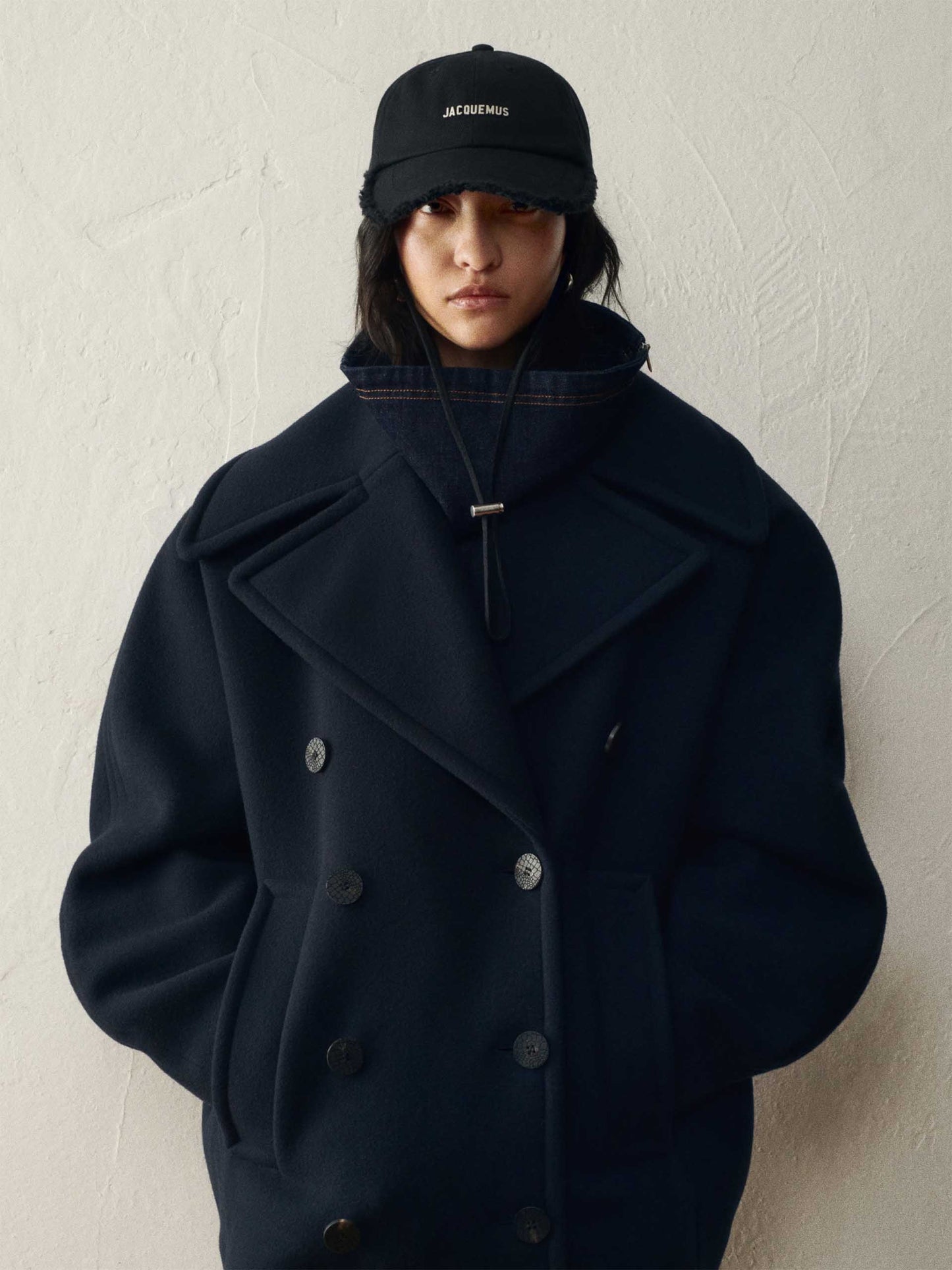 JACQUEMUS - Logo-Baseballkappe Artichaut mit Fransen in Schwarz - Black