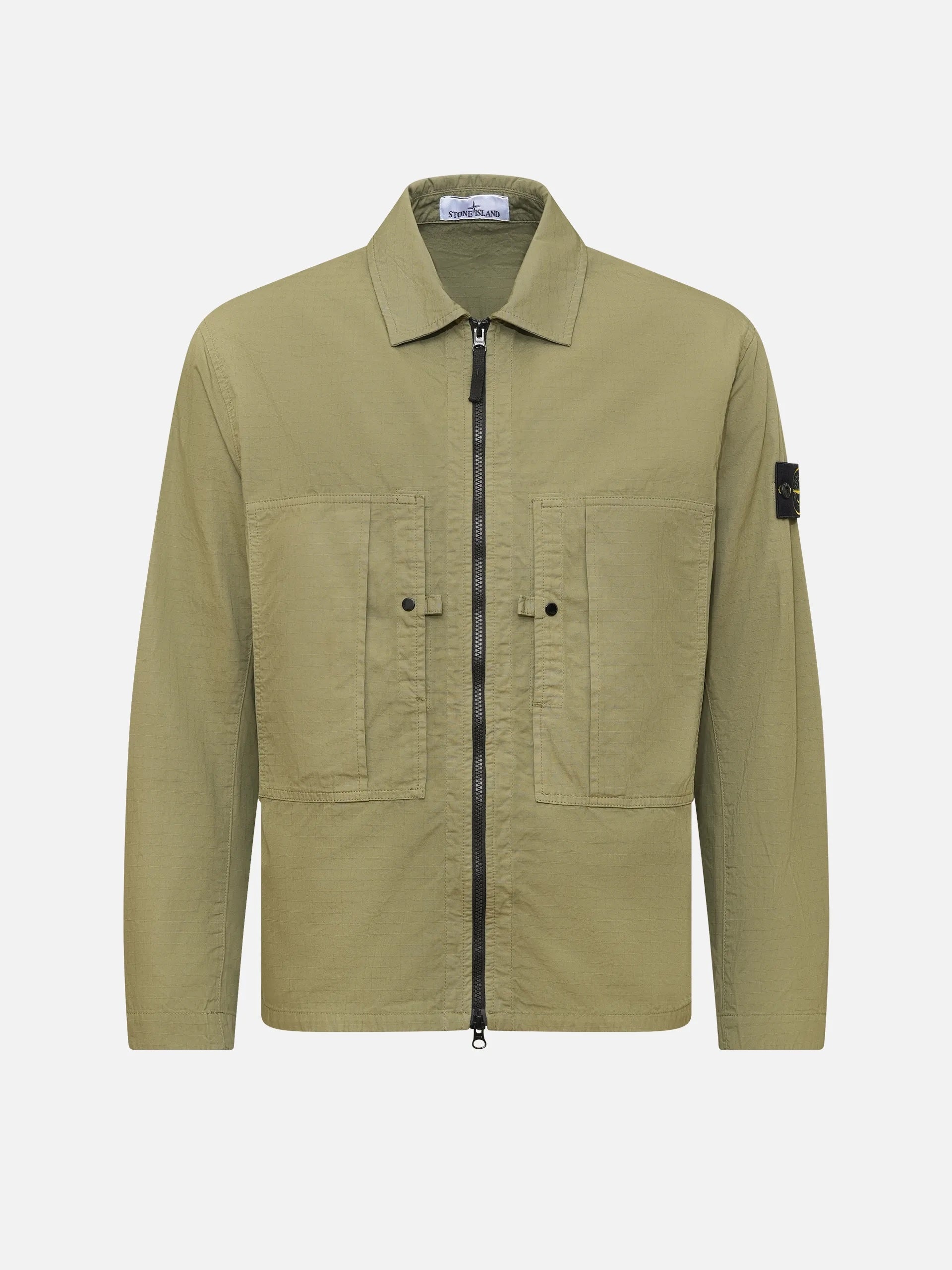 ジャケット・アウター Ripstop Garment Dyed Overshirt STONE ISLAND - Ripstop overshirt for men – NEW TAKE FIVE