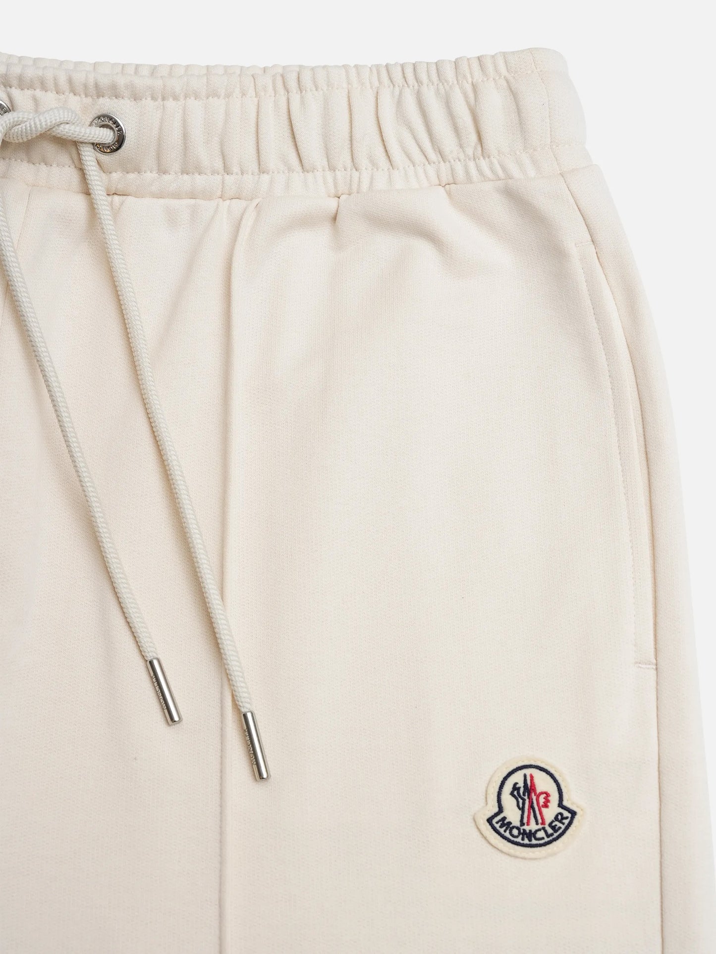 MONCLER - Jogginghose mit Logo-Patch für Damen in Cremeweiß - Cream