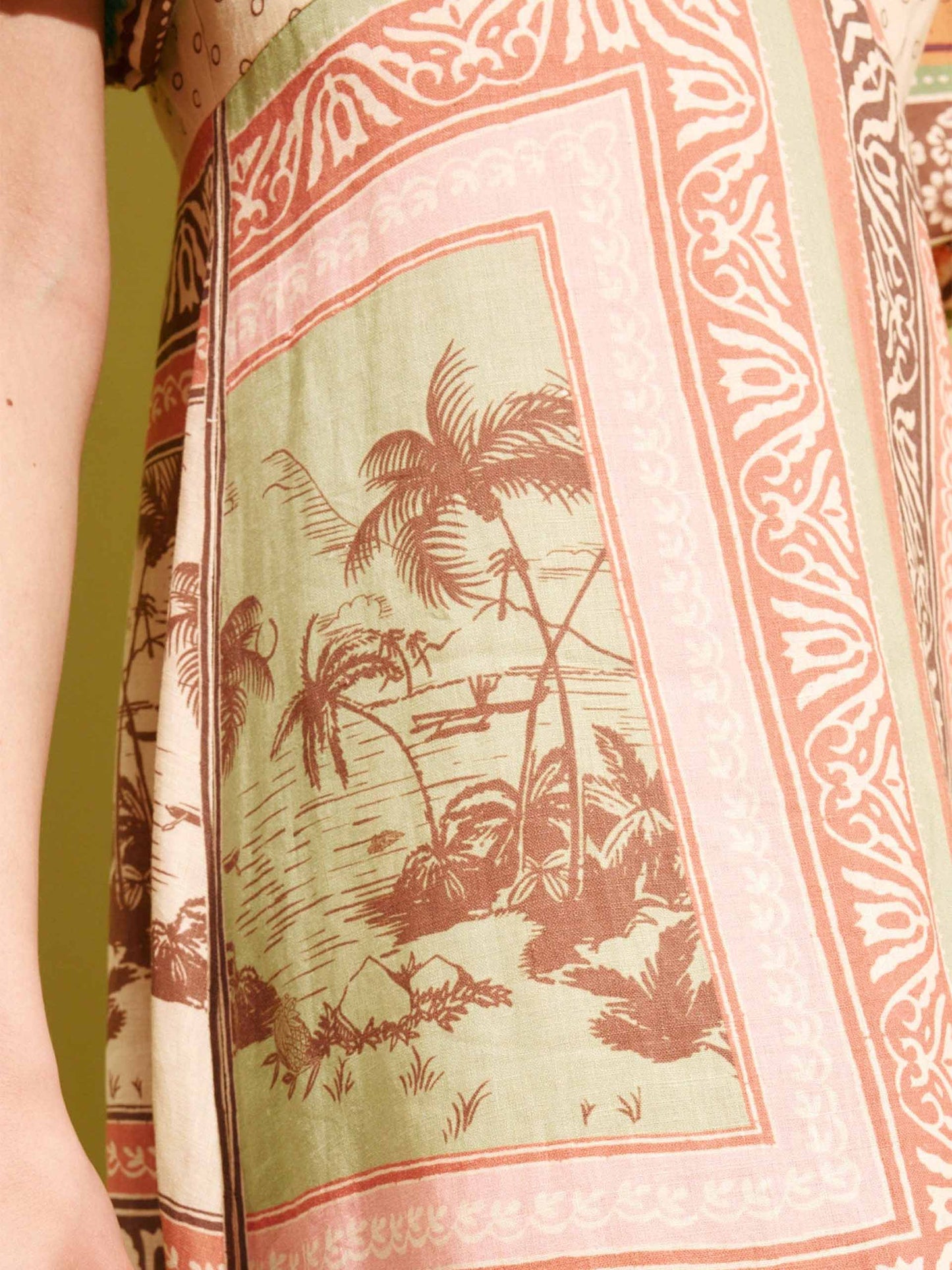 ALEMAIS - Midikleid Alberta aus Leinen für Damen