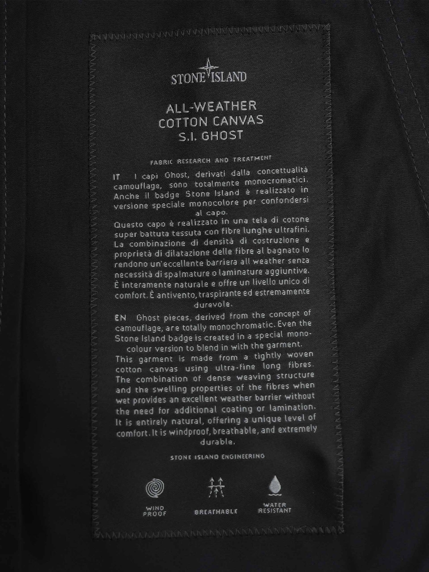 STONE ISLAND - Ghost Piece Kapuzenjacke für Herren