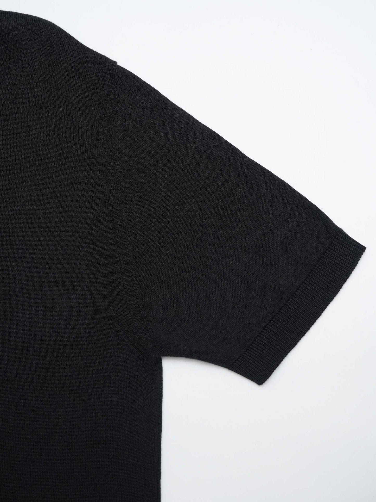 DONDUP - Strickpolo aus Seiden-Mix für Herren Schwarz - Black