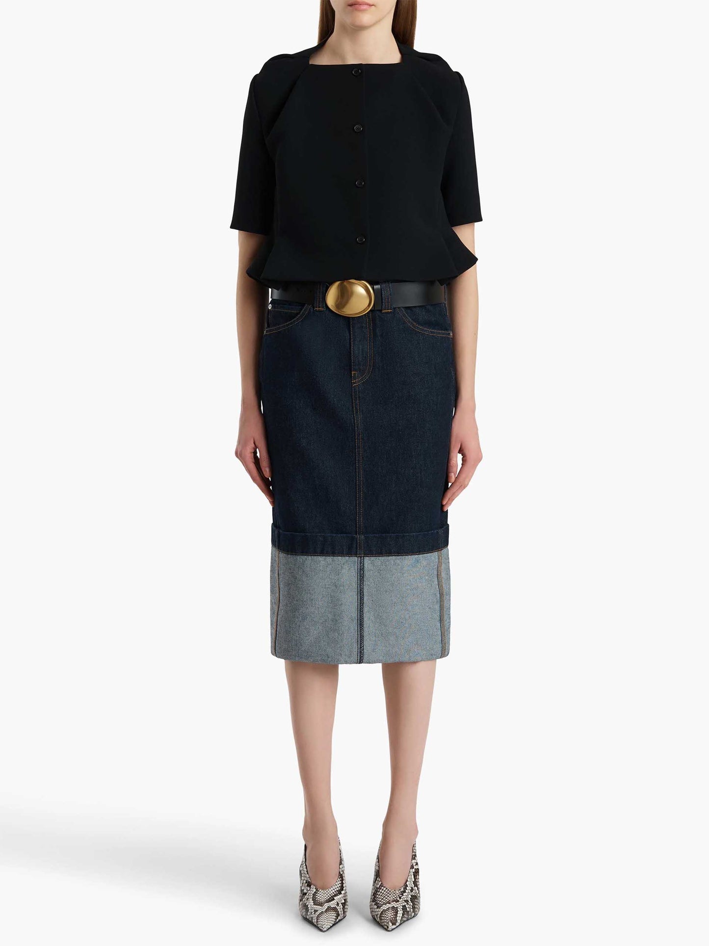 KHAITE - Jacke Franc aus Crêpe für Damen Schwarz - Black