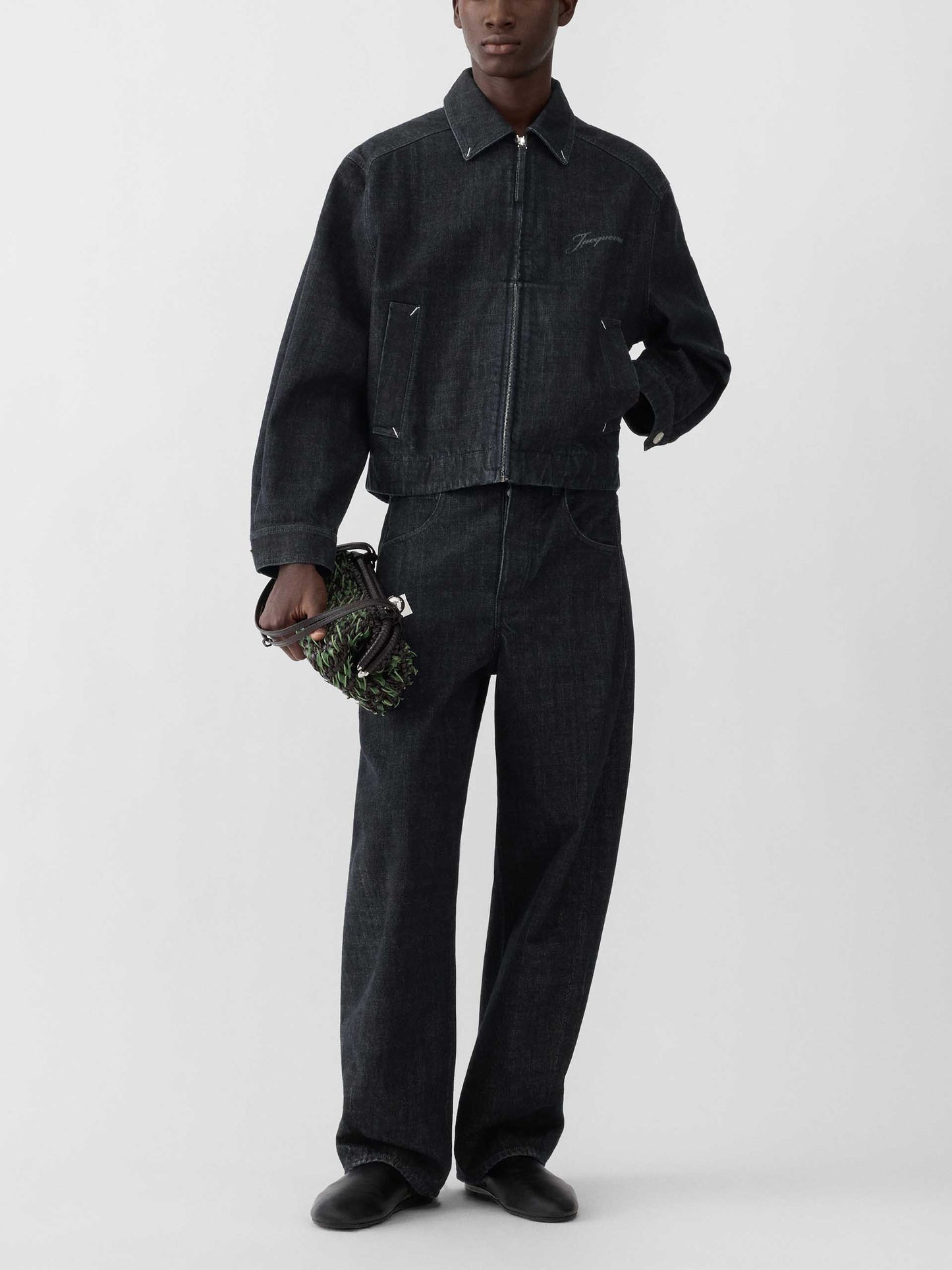 JACQUEMUS - Jeansjacke Canevas de-Nîmes für Herren Dark Navy Blau