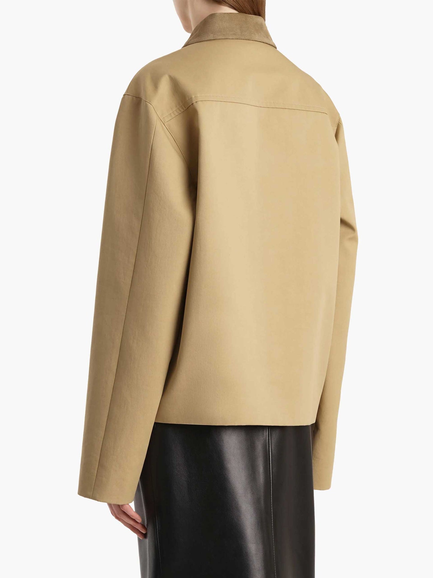 KHAITE - Jacke Wyatt aus Baumwollgabardine für Damen Wheat Beige