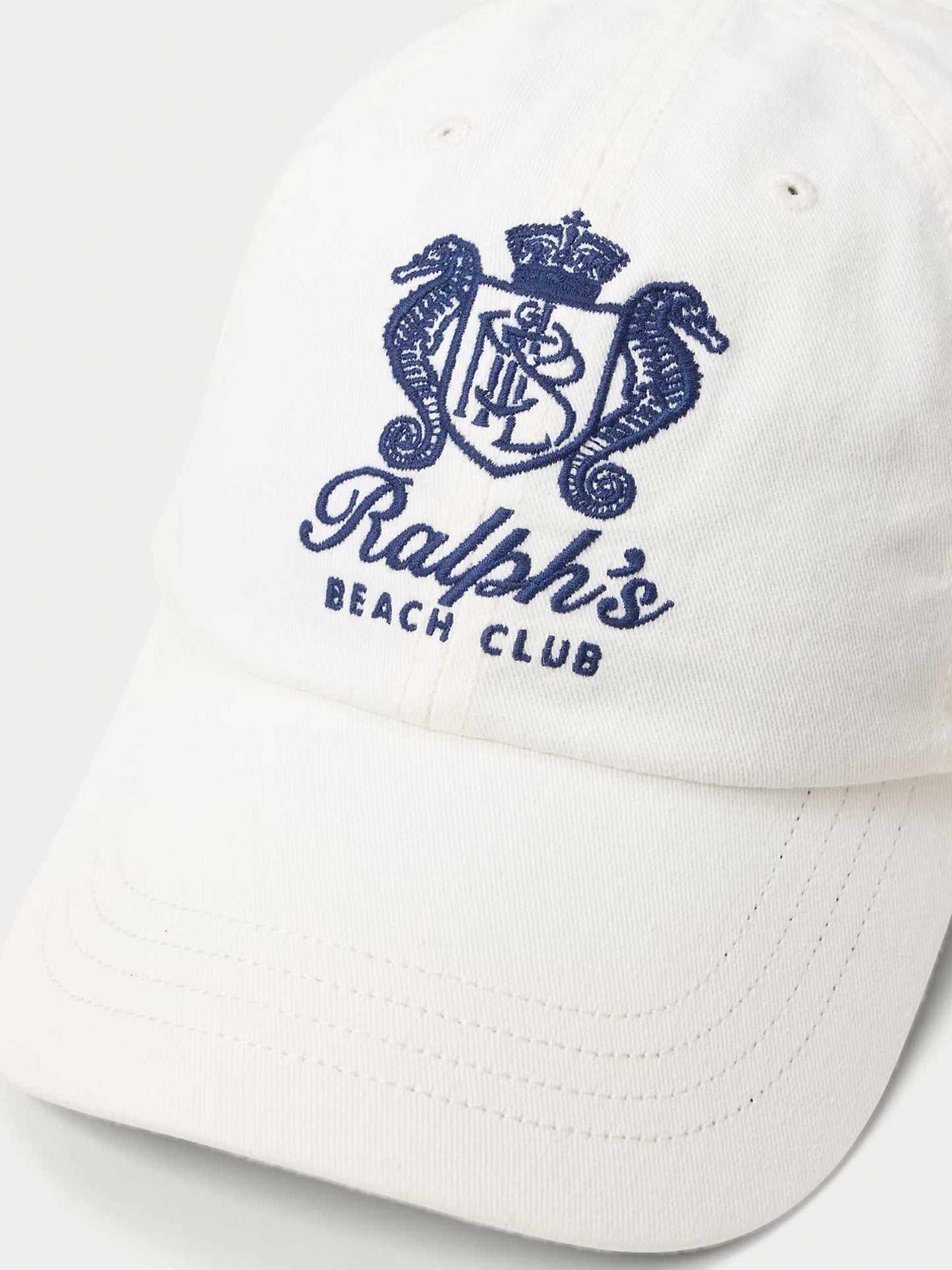 POLO RALPH LAUREN - Baseballcap Ralph's Beach Club Cream - Weiß