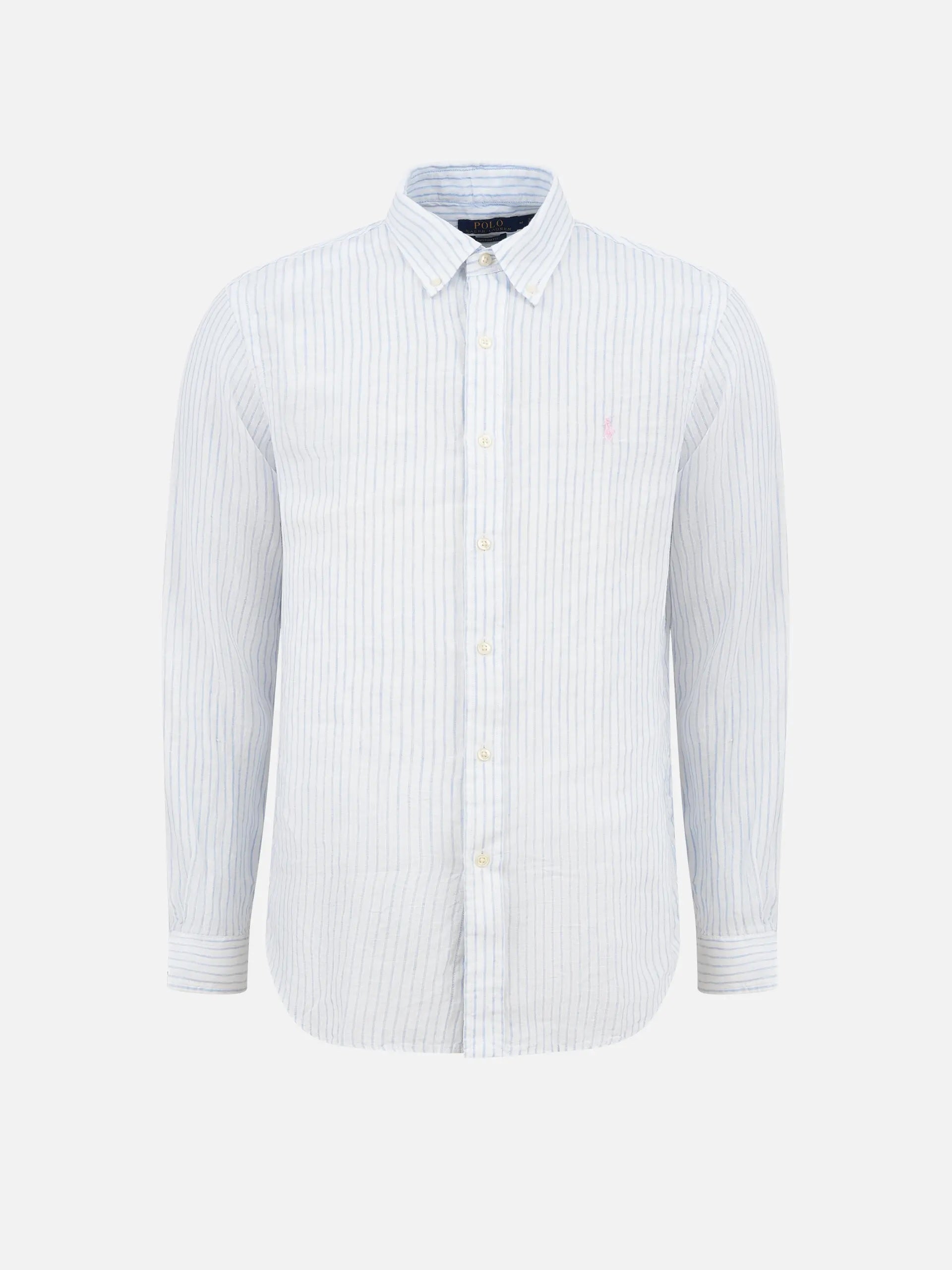 POLO RALPH LAUREN - Striped linen shirt for men NEW TAKE FIVE POLO RALPH LAUREN - Striped linen shirt for men NEW TAKE FIVE