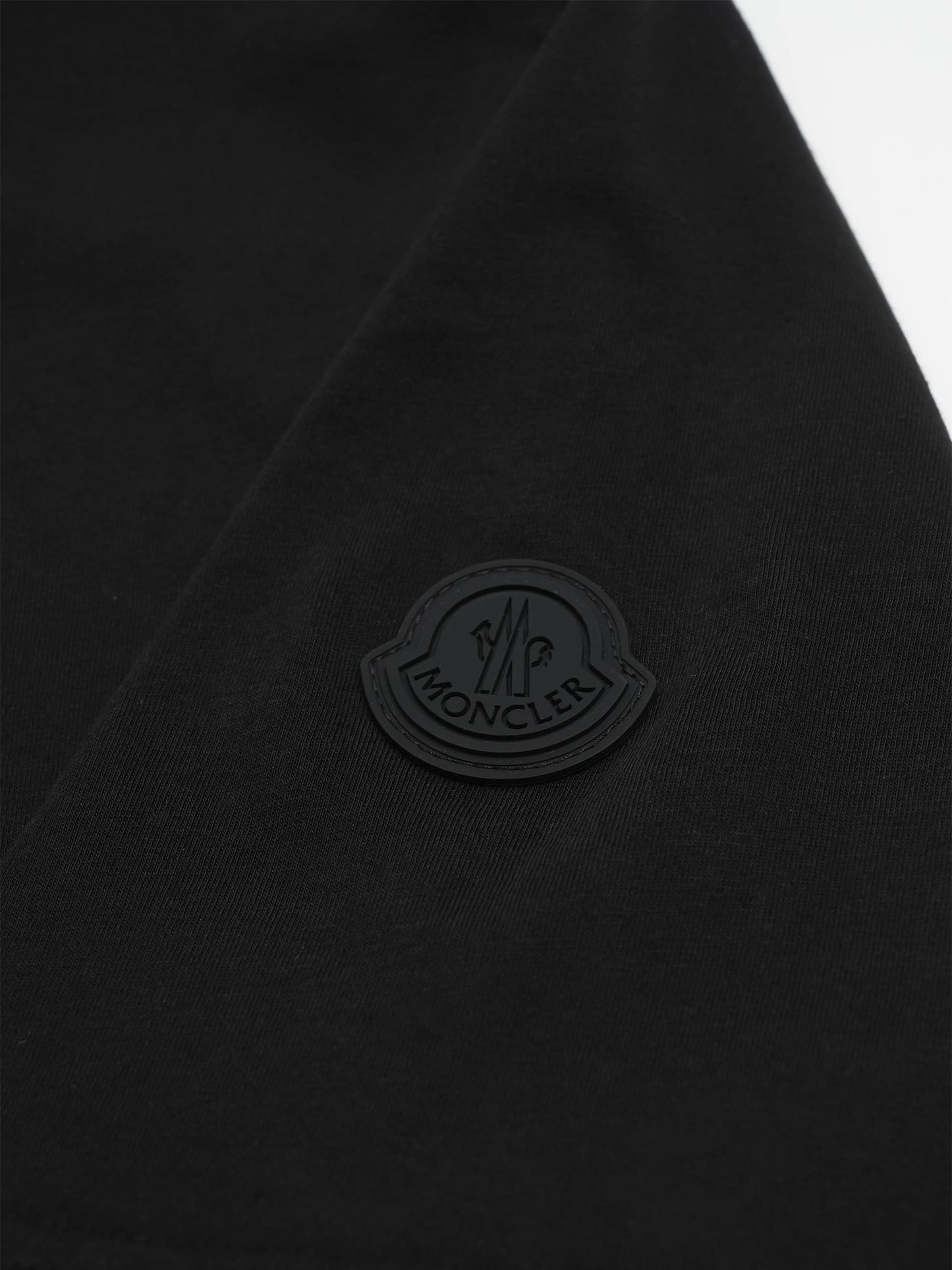 MONCLER - Logo-T-Shirt aus Baumwolle für Herren Schwarz - Black