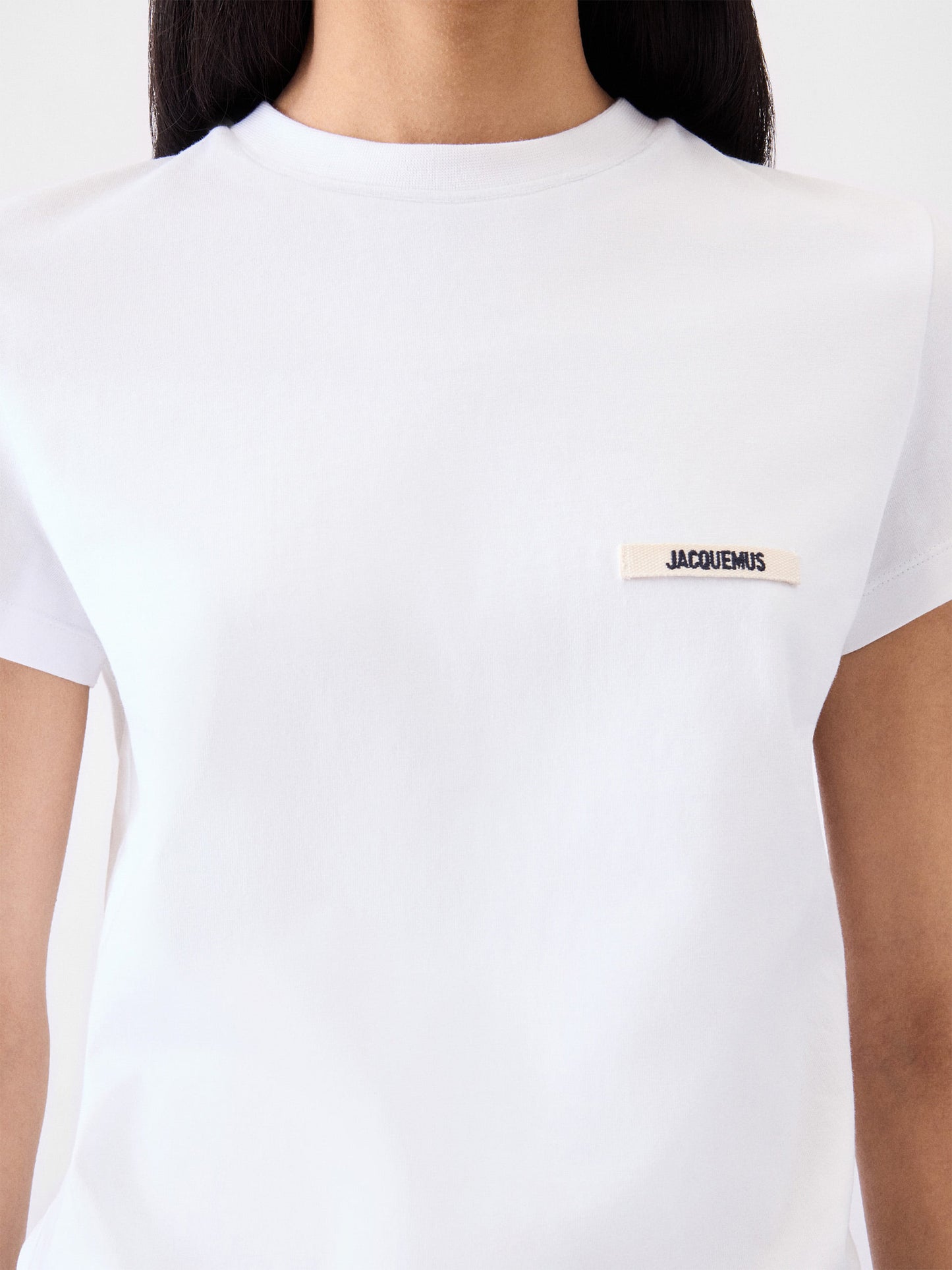 Jacquemus – T-Shirt Gros Grain aus Baumwolle für Damen Weiß - White