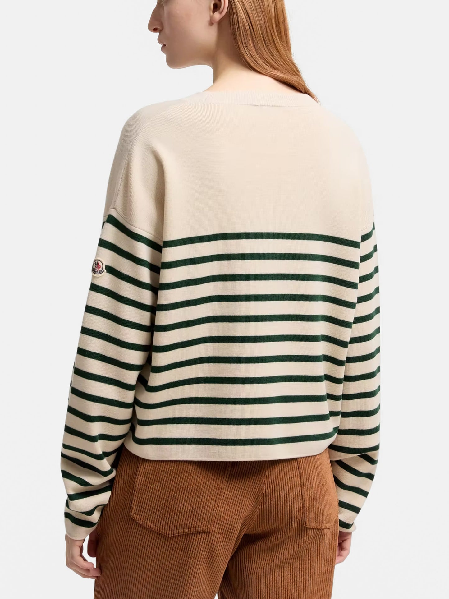 MONCLER - Gestreifter Pullover aus Merinowolle für Damen