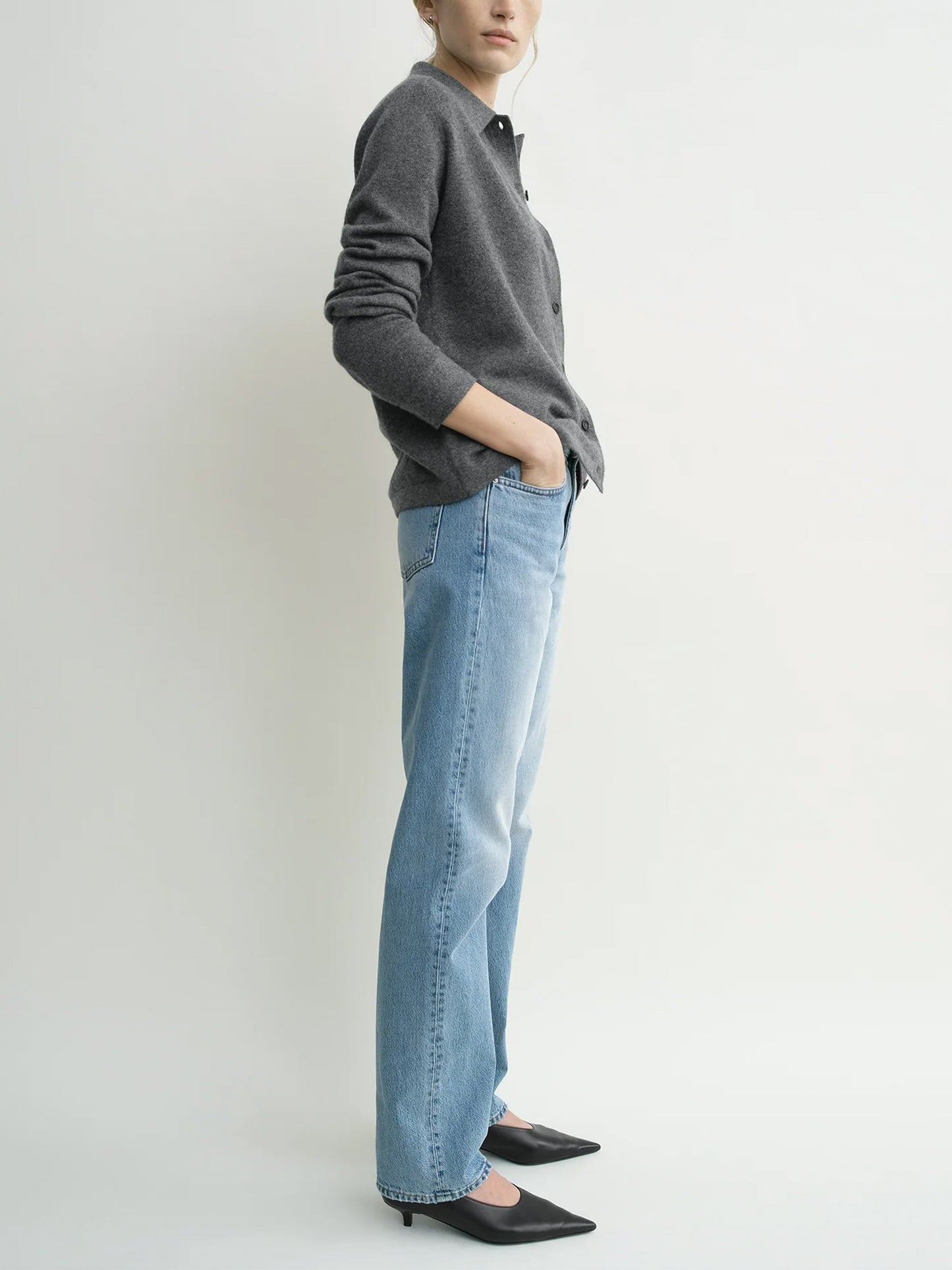 TOTEME - Cardigan aus Kaschmir für Damen Dunkelgrau - Dark Grey